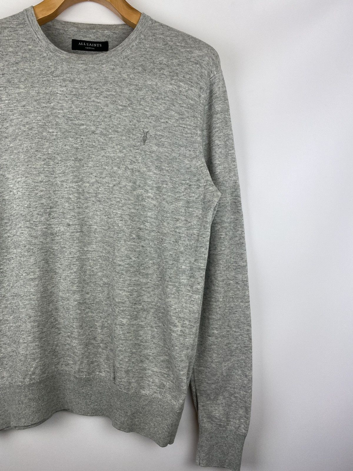 Allsaints × Japanese Brand Allsaints Mote Crew Neck sweater pullover size M gray Size US M / EU 48-50 / 2 - 3 Thumbnail