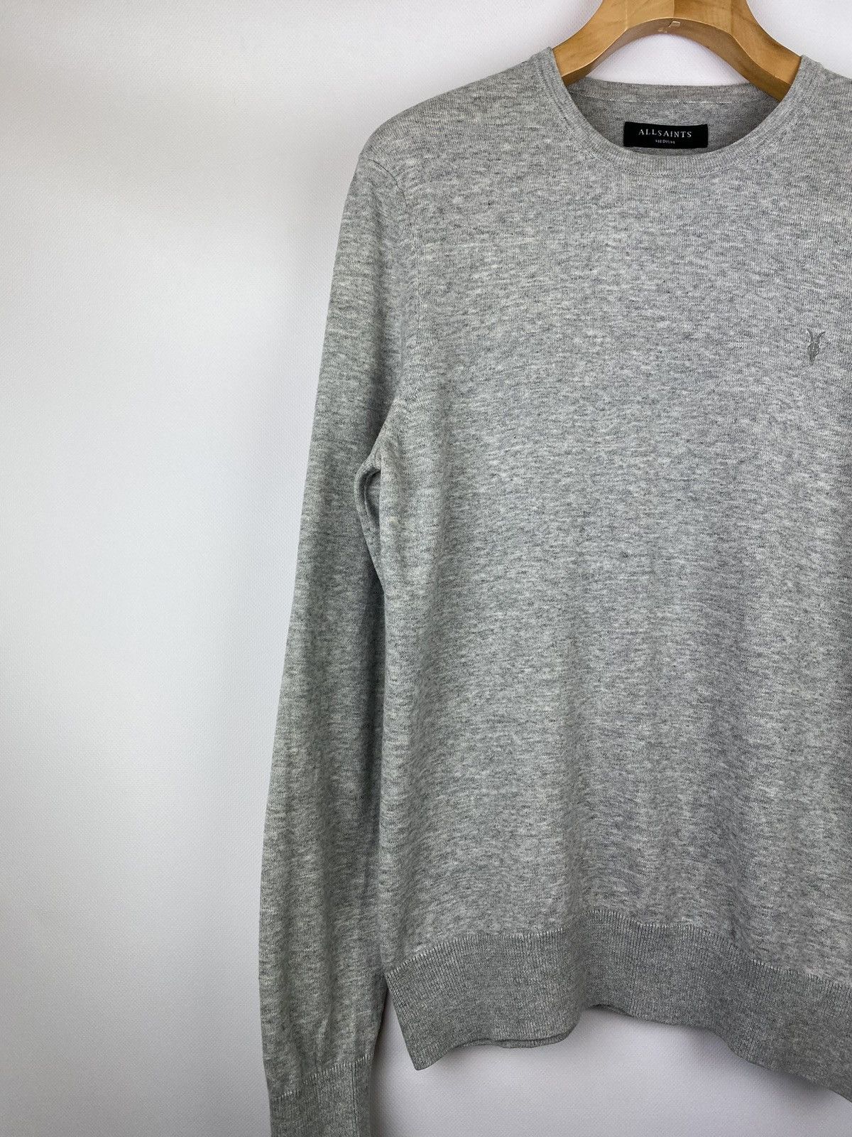 Allsaints × Japanese Brand Allsaints Mote Crew Neck sweater pullover size M gray Size US M / EU 48-50 / 2 - 2 Thumbnail