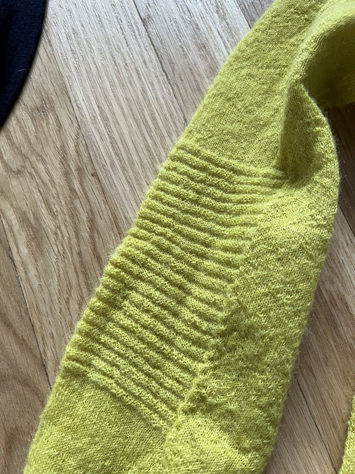Rick Owens Rick Owens Performa Acid Yellow Sz S mohair alpaca knit Size US S / EU 44-46 / 1 - 3 Thumbnail