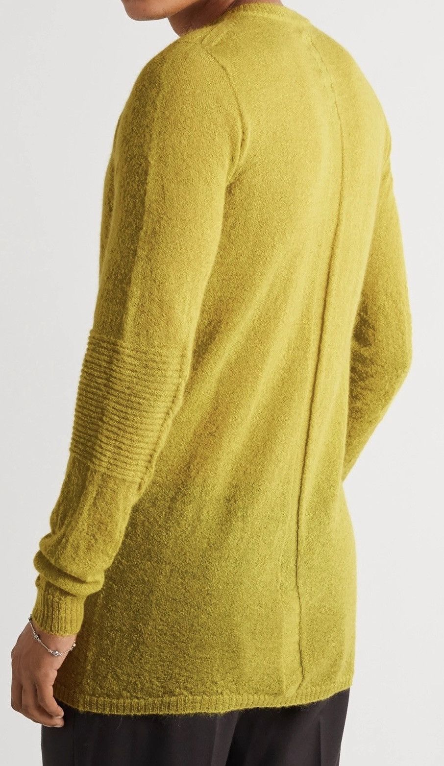 【RICK OWENS】 Mohair/Alpaca Wool knit Brand New Rick Owens Strobe Black Sweater Knit Size XL