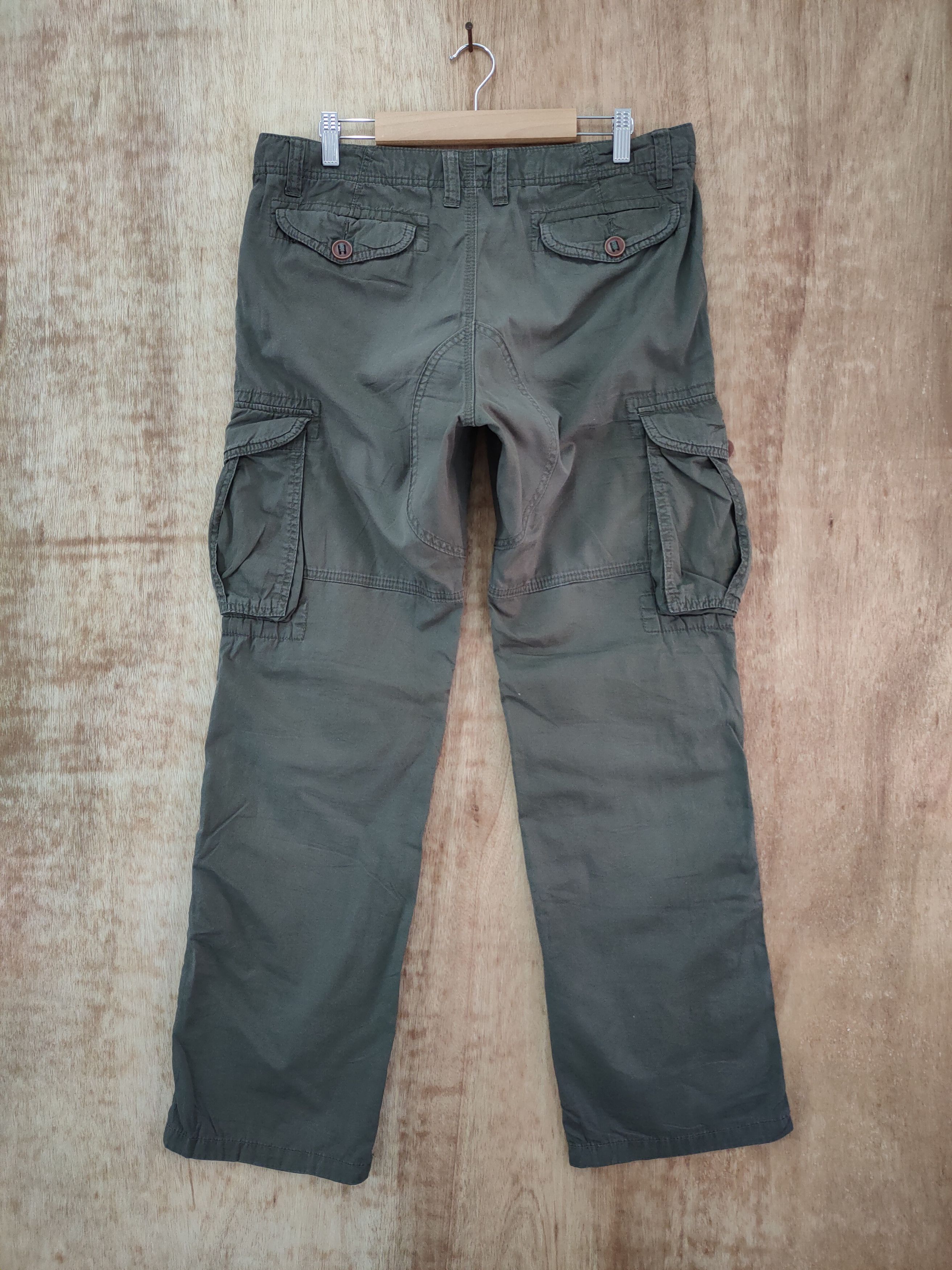 Japanese Brand VINTAGE TAKEO KIKUCHI FADED CARGO PANTS Size US 34 / EU 50 - 4 Thumbnail