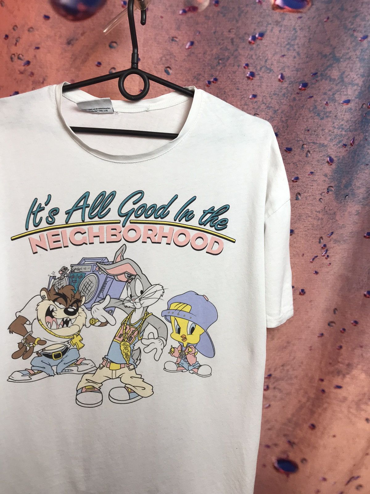 Vintage Looney Tunes Space Jam streetwear movie tee Size US L / EU 52-54 / 3 - 1 Thumbnail