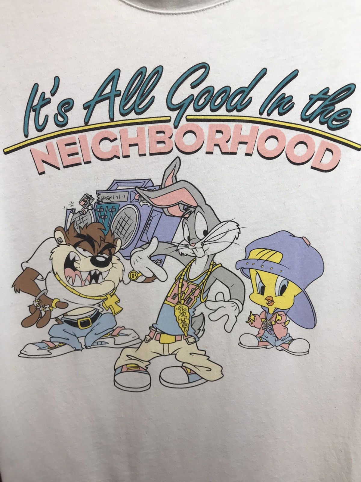 Vintage Looney Tunes Space Jam streetwear movie tee Size US L / EU 52-54 / 3 - 3 Thumbnail