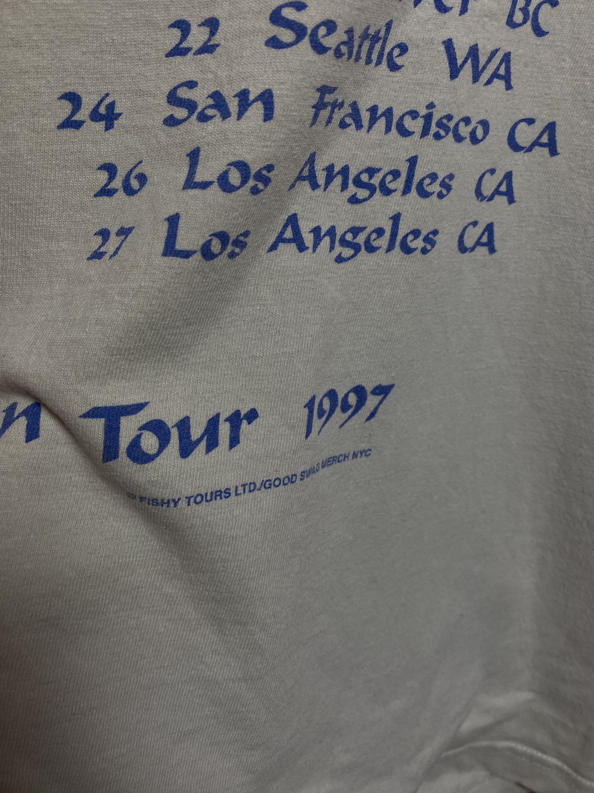 Band Tees Vintage 90s 1997 Fish North American tour t shirt Size US XL / EU 56 / 4 - 8 Thumbnail