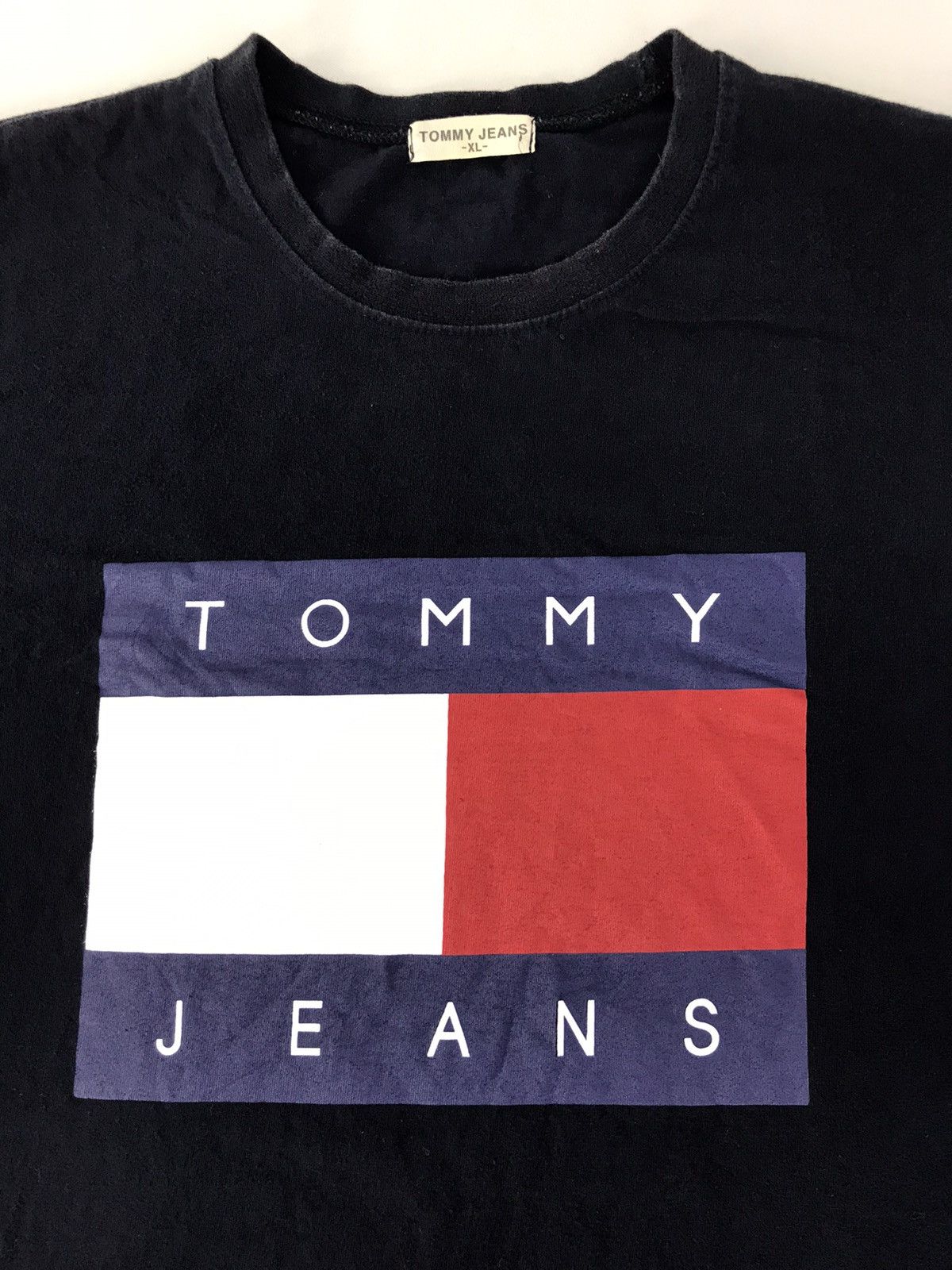 Tommy Jeans × Vintage Tommy Jeans Box Logo Graphic Screen Tee K1169J Size US M / EU 48-50 / 2 - 3 Thumbnail