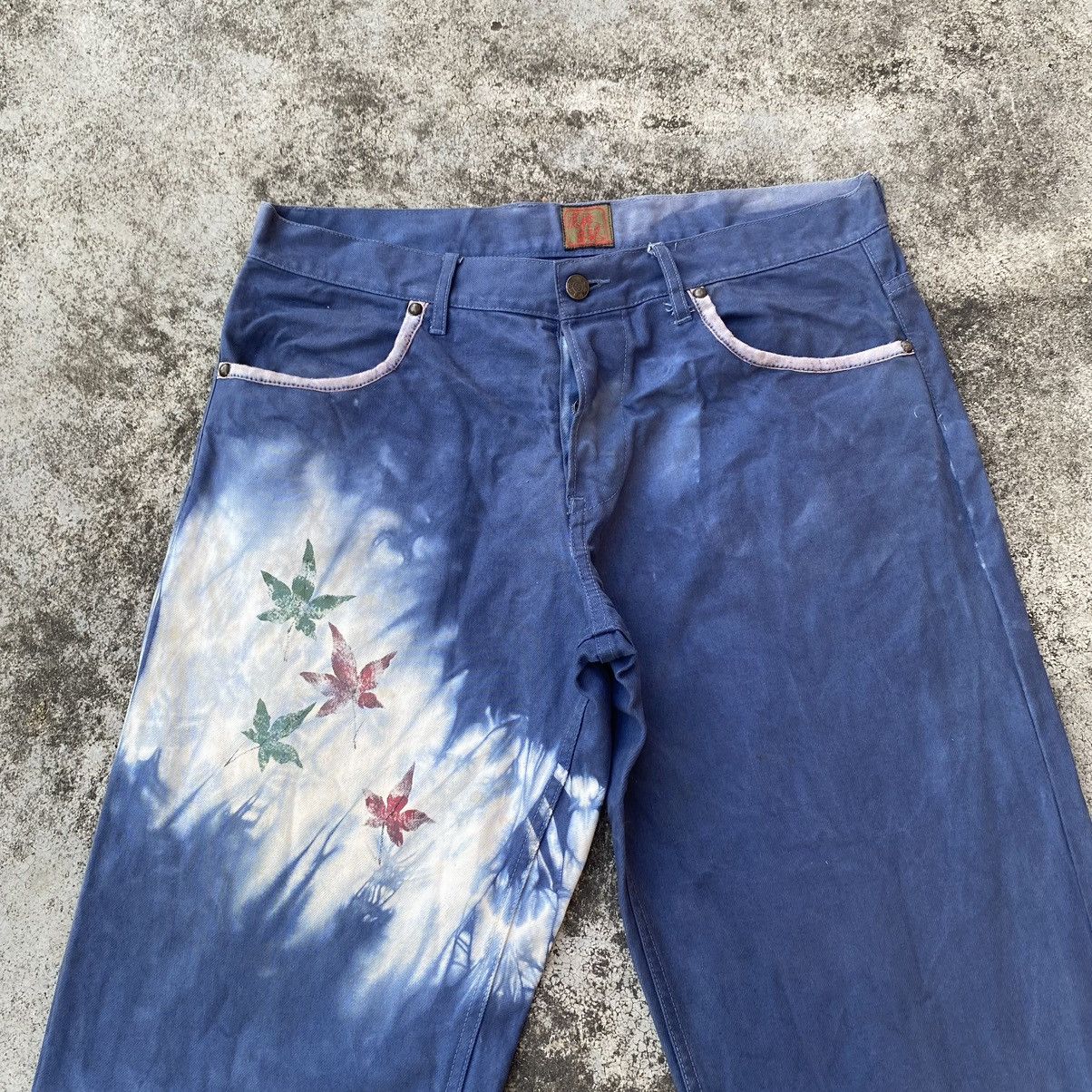 Japanese Brand Vintage Japanese Sukajan Inspire Printed Denim Jeans Size US 34 / EU 50 - 3 Thumbnail