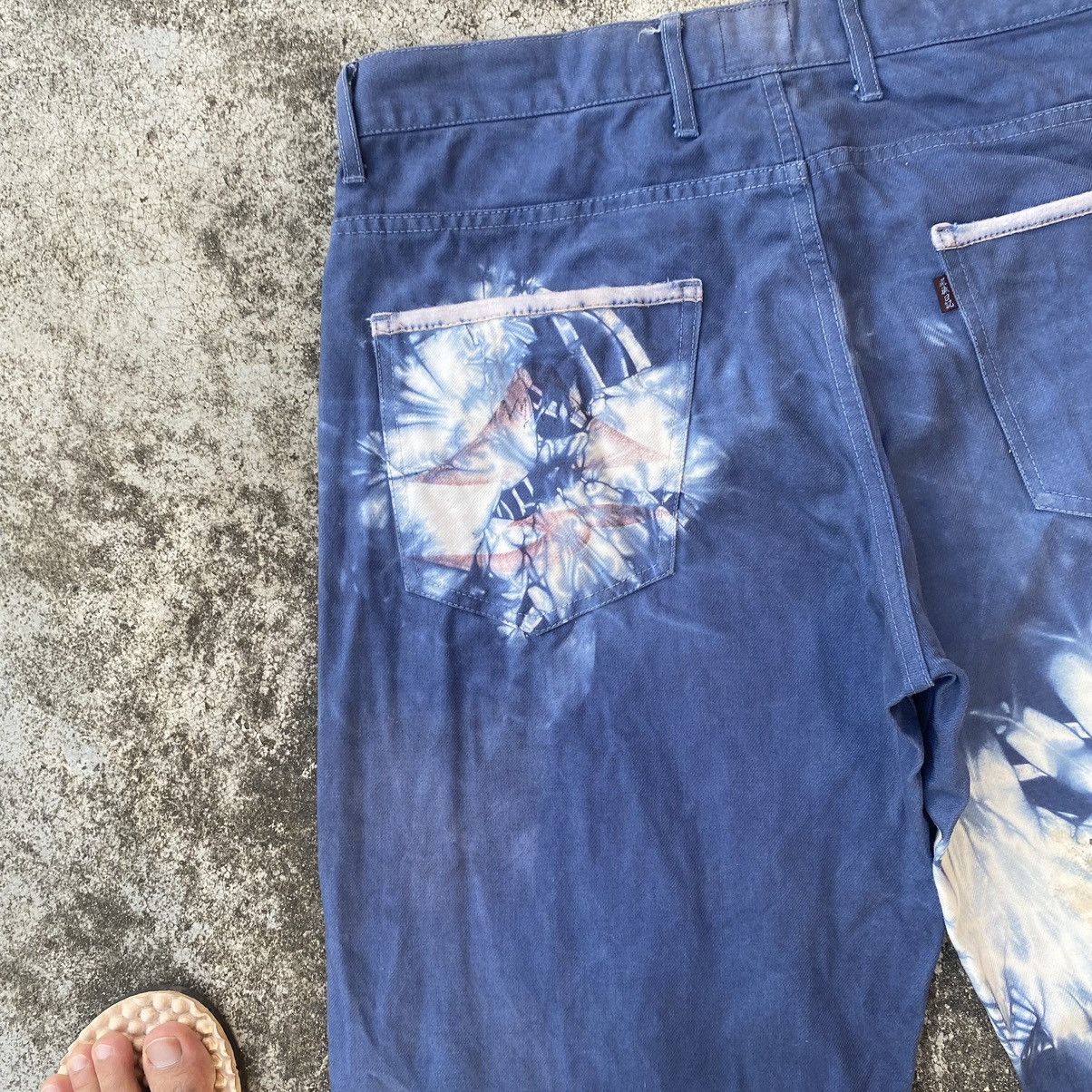 Japanese Brand Vintage Japanese Sukajan Inspire Printed Denim Jeans Size US 34 / EU 50 - 21 Thumbnail