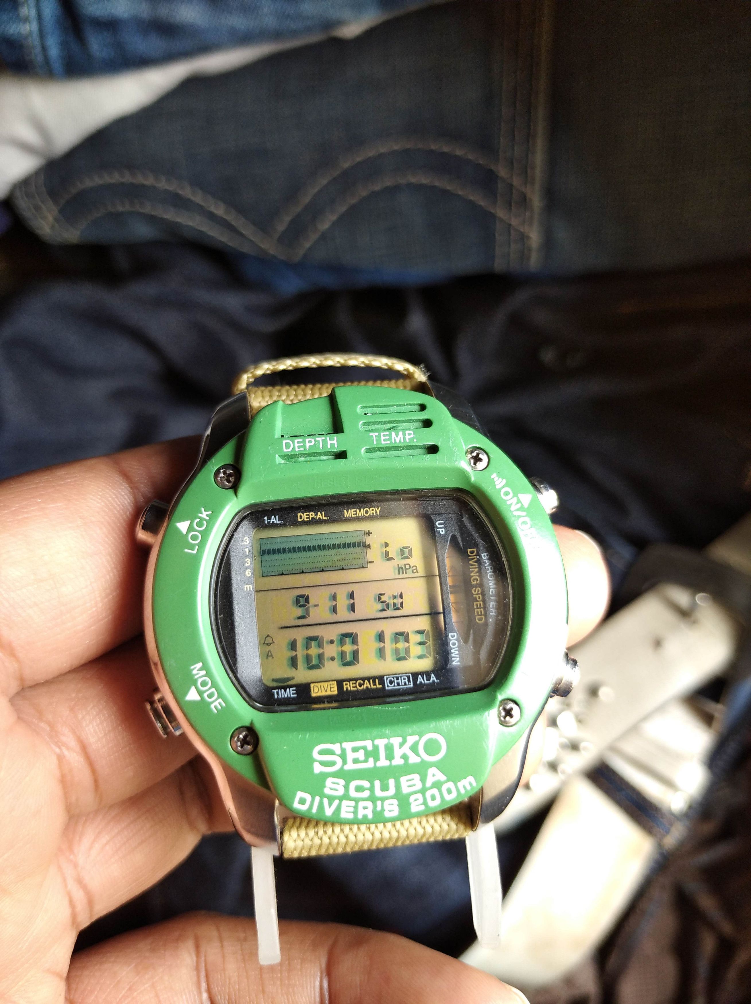 image of Seiko M795 Scuba Divers Digital Watch, Men's