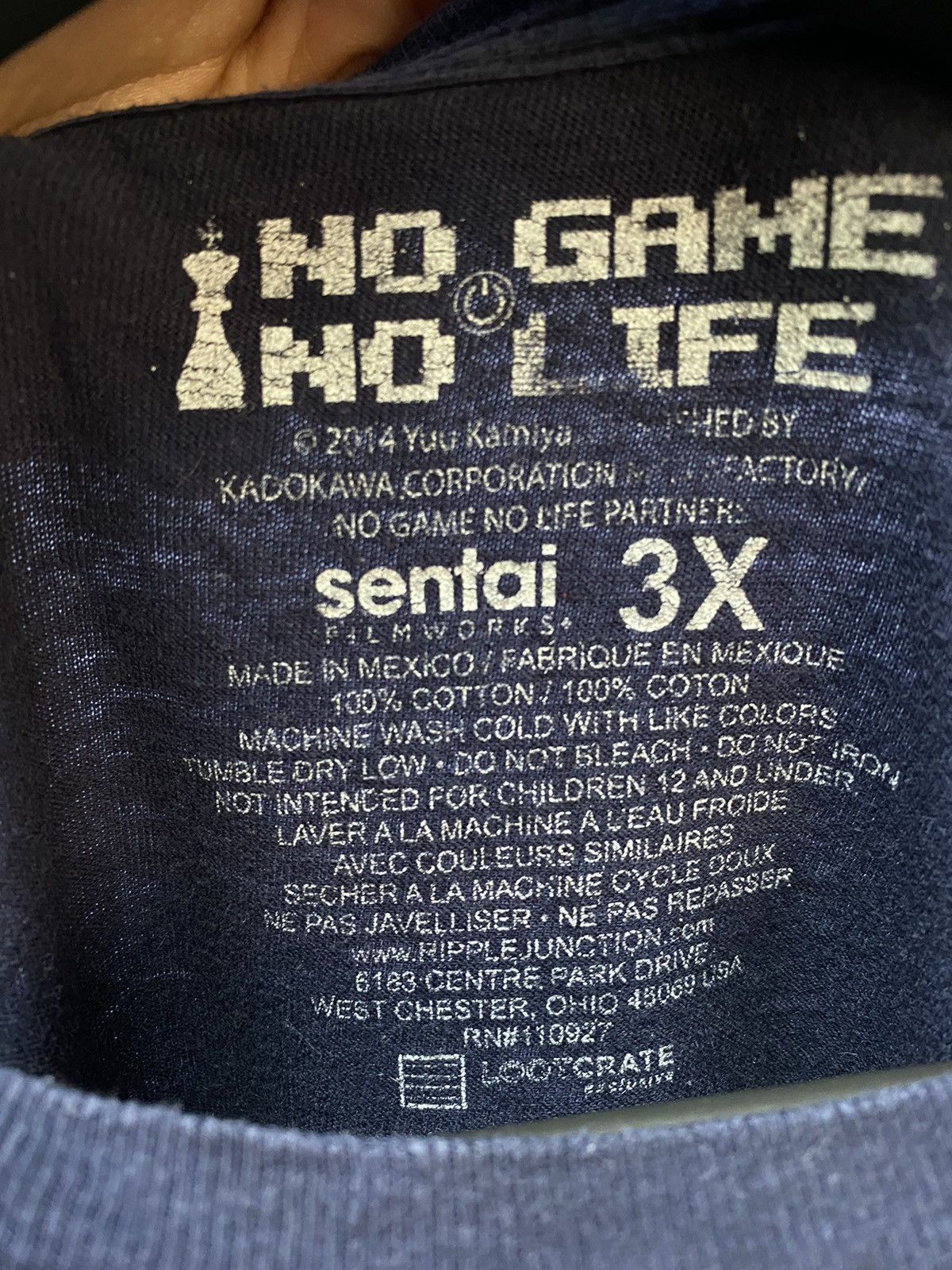 Anime No Game No Life Manga Japanese Anime Series T Shirt Size 3XL Size US XXL / EU 58 / 5 - 8 Thumbnail
