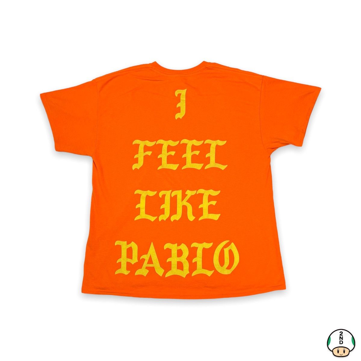 image of Vintage Kanye West I Feel Like Pablo Toronto Tour Tee in Orange, Men's (Size XL)