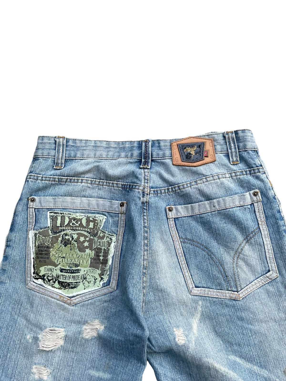 Dolce & Gabbana Vintage Dolce & Gabbana Distresed Denim Size US 35 - 12 Thumbnail