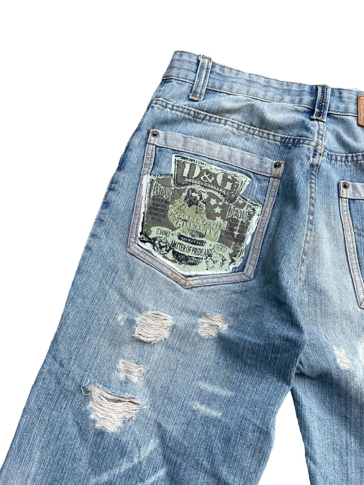 Dolce & Gabbana Vintage Dolce & Gabbana Distresed Denim Size US 35 - 11 Thumbnail