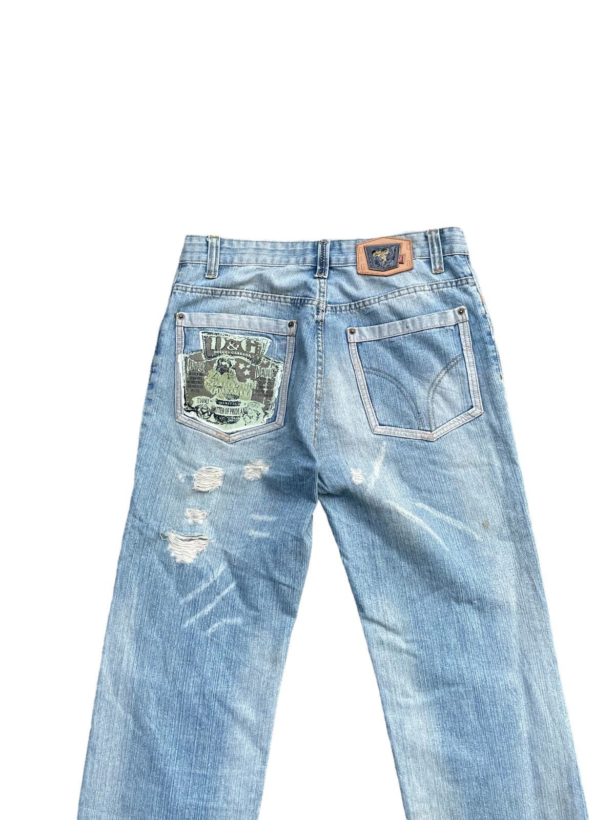 Dolce & Gabbana Vintage Dolce & Gabbana Distresed Denim Size US 35 - 9 Thumbnail