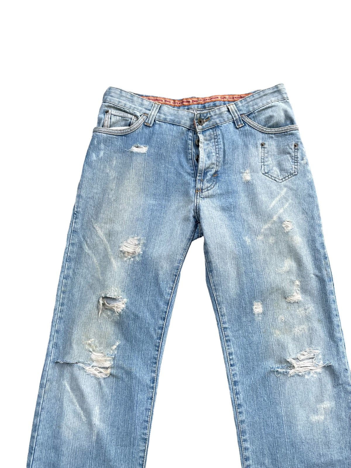 Dolce & Gabbana Vintage Dolce & Gabbana Distresed Denim Size US 35 - 4 Thumbnail