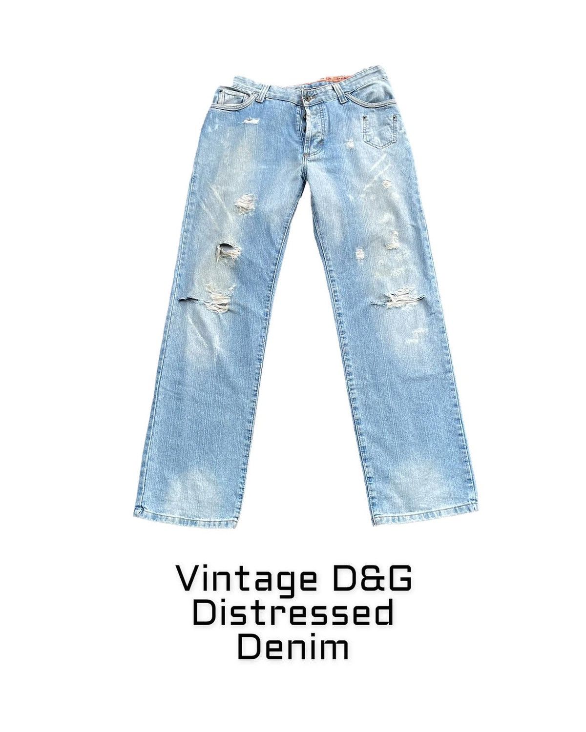 Vintage Dolce & Gabbana Distresed Denim