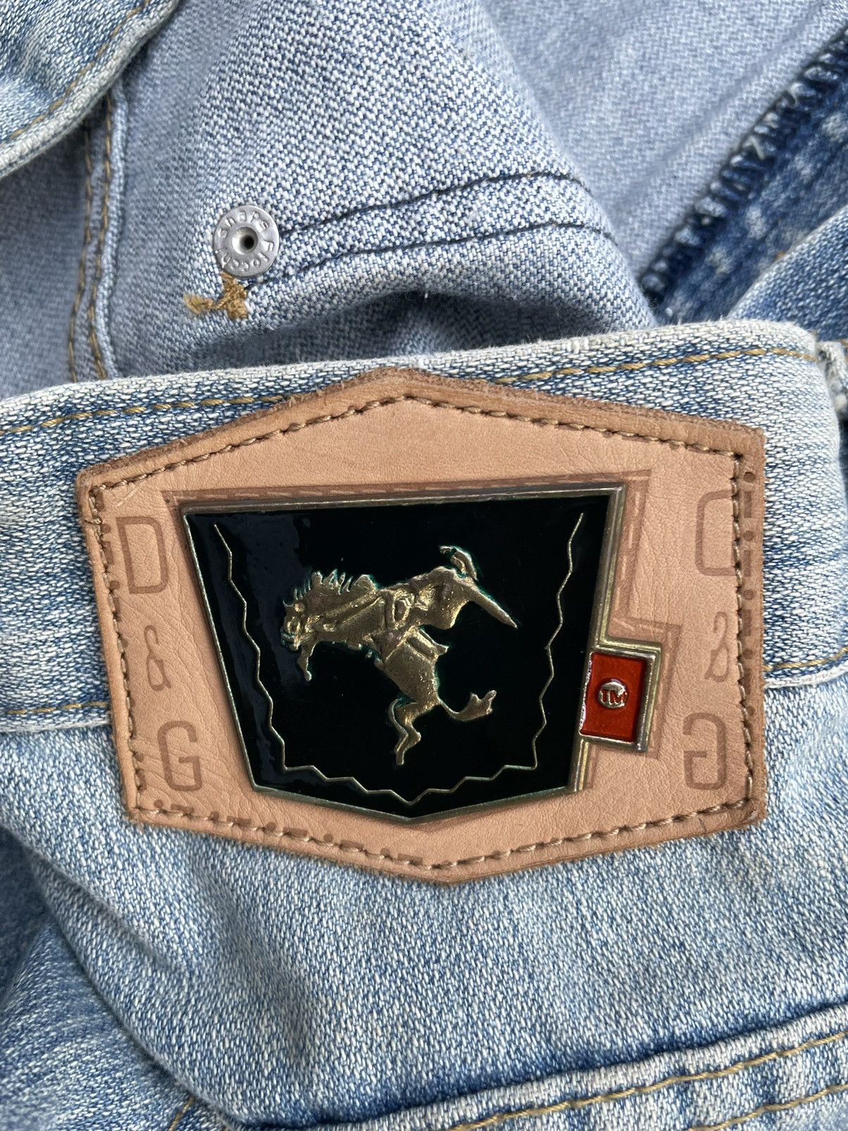 Dolce & Gabbana Vintage Dolce & Gabbana Distresed Denim Size US 35 - 13 Thumbnail