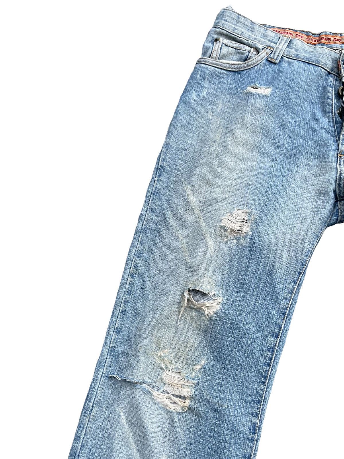 Dolce & Gabbana Vintage Dolce & Gabbana Distresed Denim Size US 35 - 6 Thumbnail