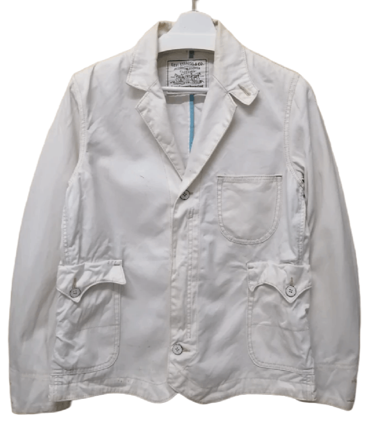 Levi's LEVIS White Jacket - Size M Size US M / EU 48-50 / 2 - 1 Thumbnail