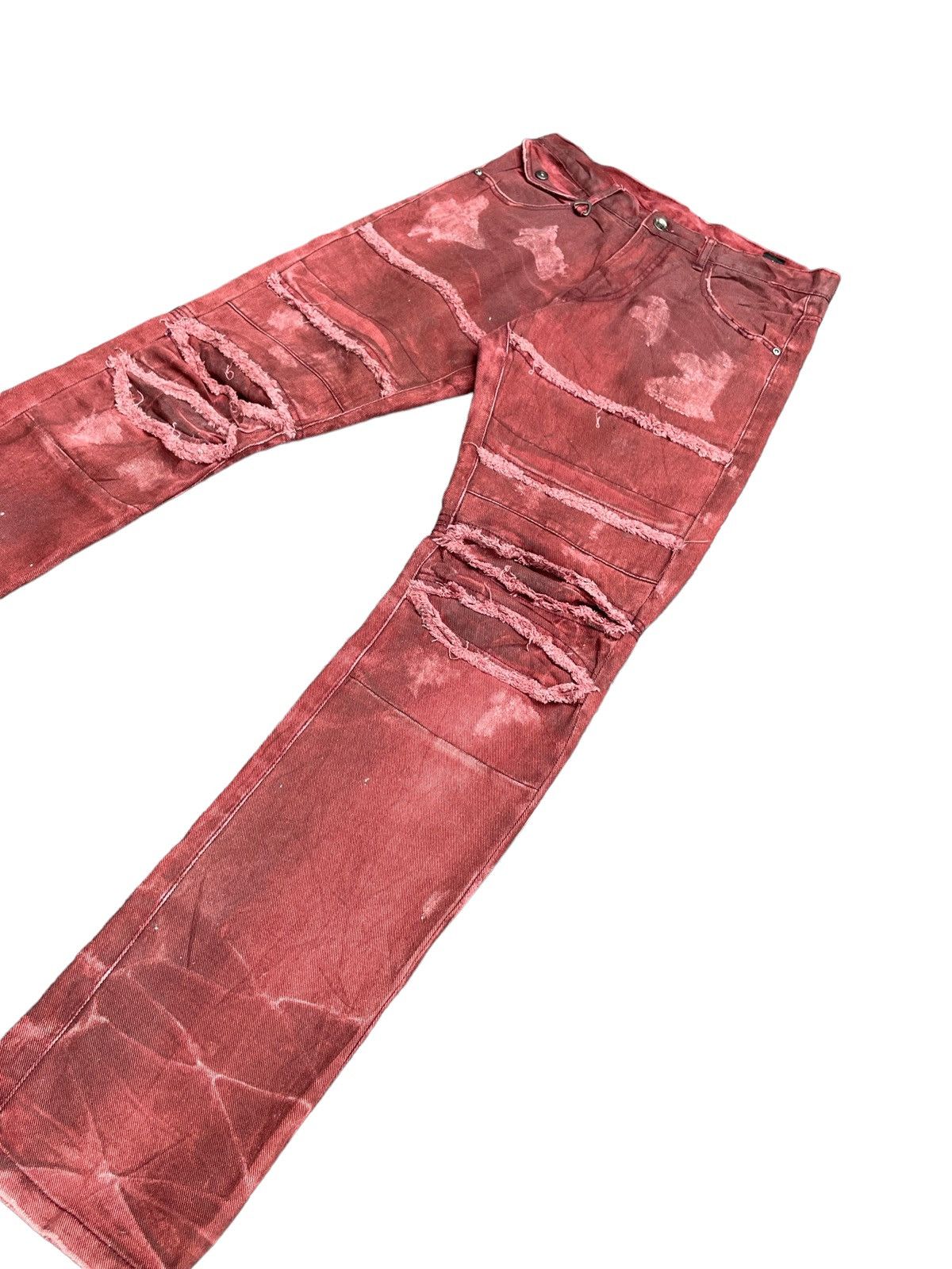 Japanese Brand Crazy Semantic Design Custom Distresed Denim Size US 31 - 3 Thumbnail