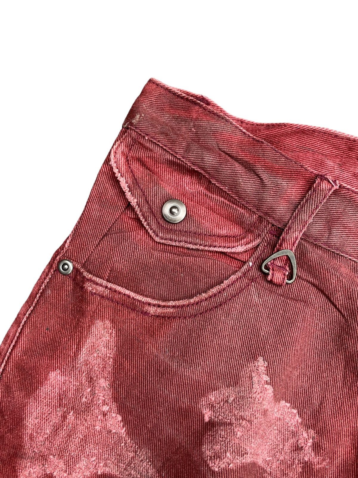 Japanese Brand Crazy Semantic Design Custom Distresed Denim Size US 31 - 8 Thumbnail