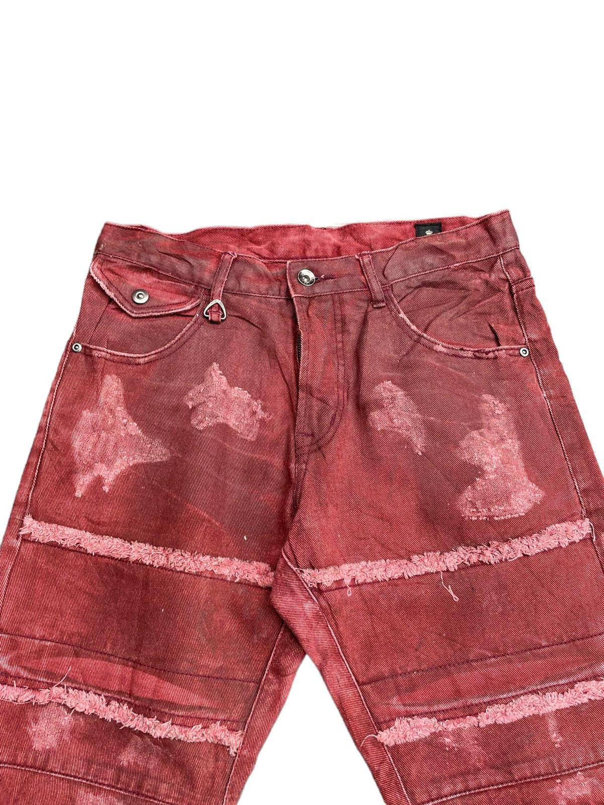 Japanese Brand Crazy Semantic Design Custom Distresed Denim Size US 31 - 7 Thumbnail