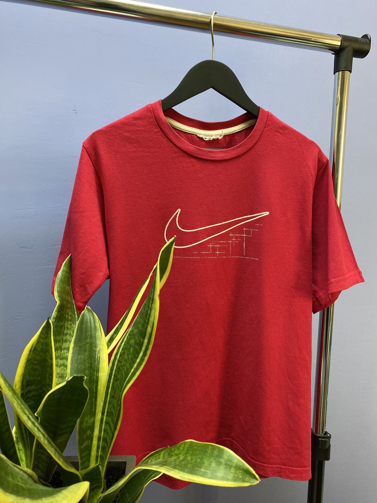 Nike × Vintage Vintage Nike Big Logo Swoosh T Shirt Size US L / EU 52-54 / 3 - 3 Thumbnail
