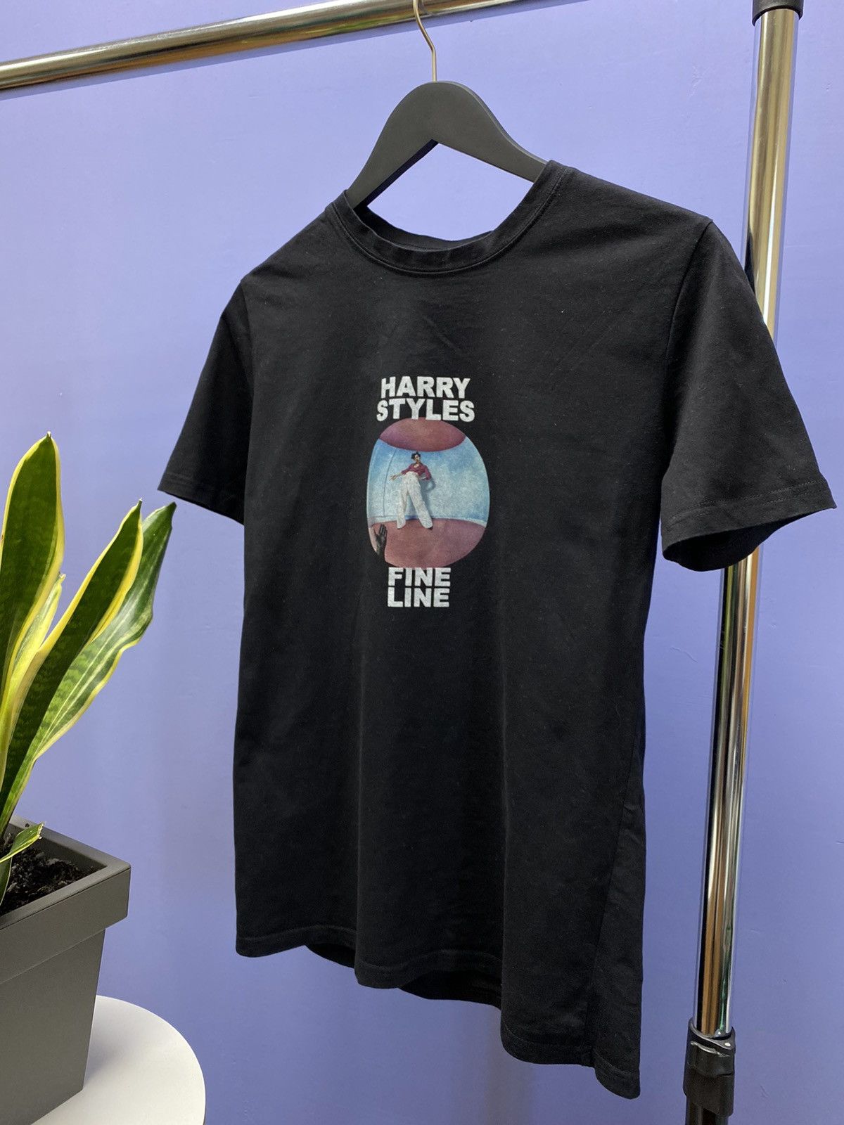 Band Tees Harry Styles Fine Line Album Promo T Shirt Unisex Black M Size US M / EU 48-50 / 2 - 2 Thumbnail
