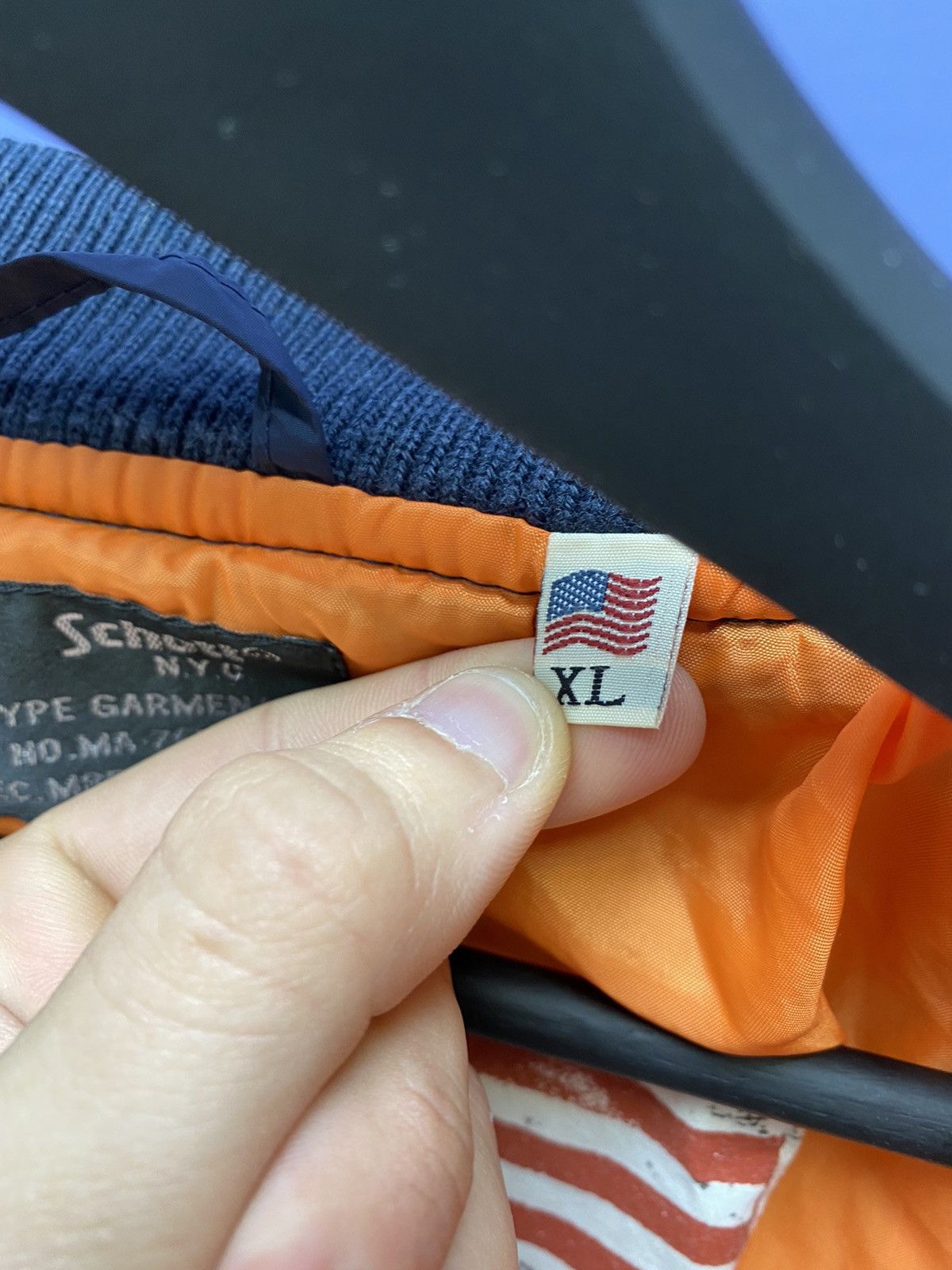 Other Schott NYC Army Type Garment Quilt Jacket Size US XL / EU 56 / 4 - 21 Thumbnail