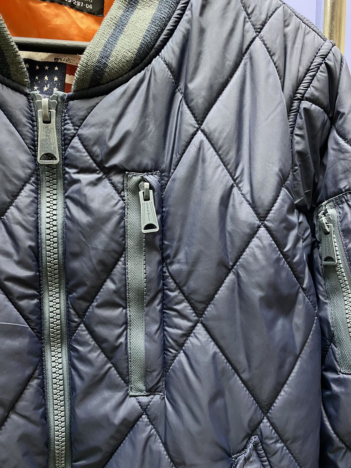 Other Schott NYC Army Type Garment Quilt Jacket Size US XL / EU 56 / 4 - 9 Thumbnail
