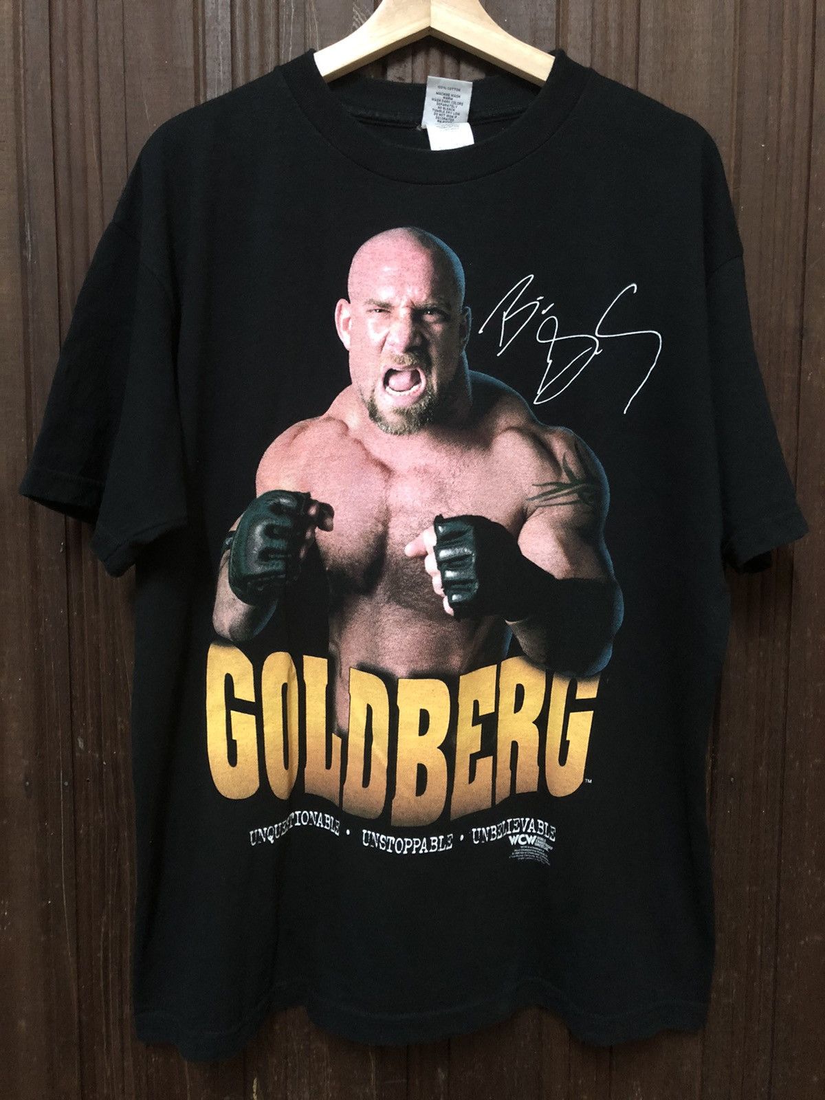 Vintage × WCW/nWo Vintage 90s Goldbert 1998 WCW Tee Size US XL / EU 56 / 4 - 1 Thumbnail