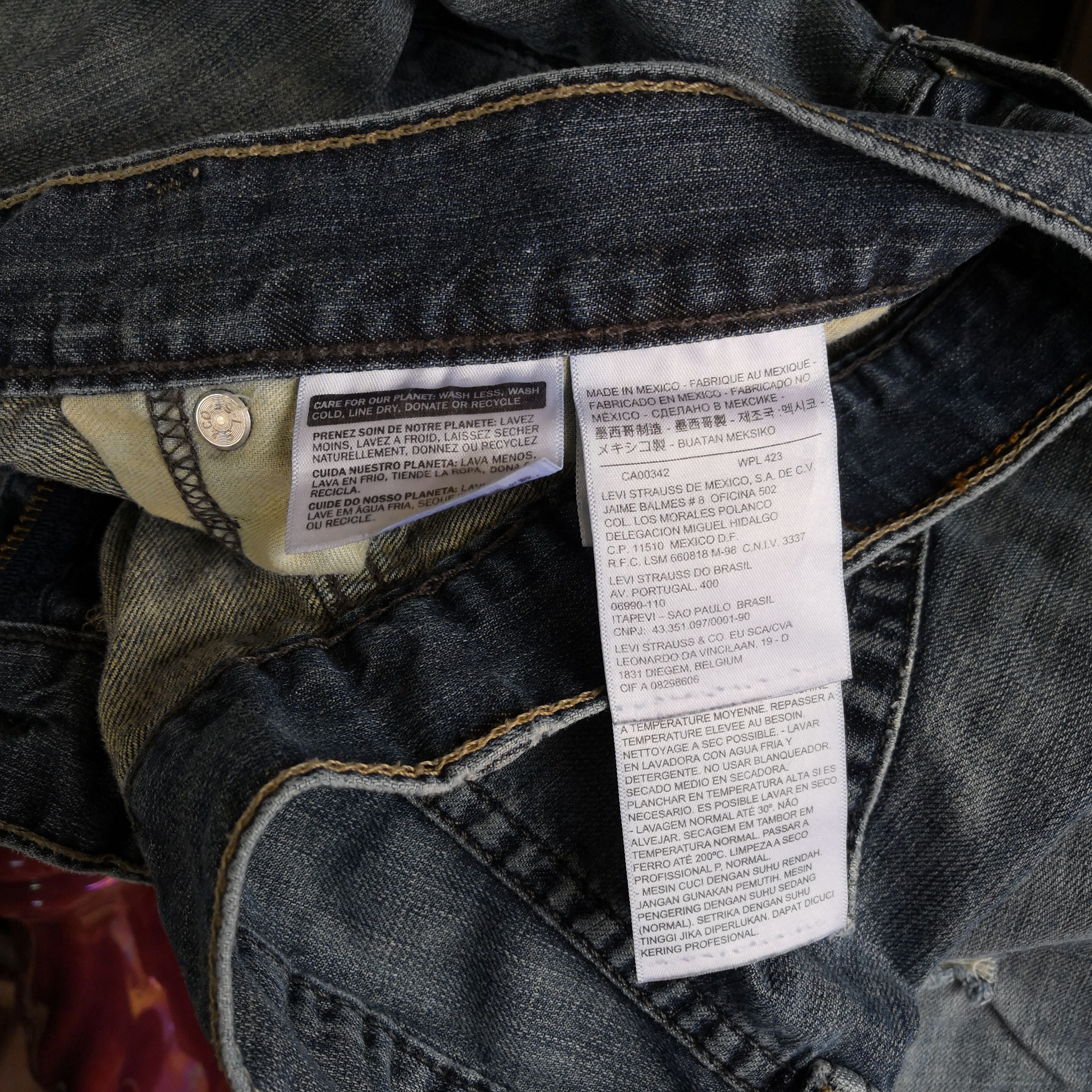 Levi's Vintage Y2K Levis Faded Jeans Levi's Stonewash Denim Size US 32 / EU 48 - 13 Thumbnail