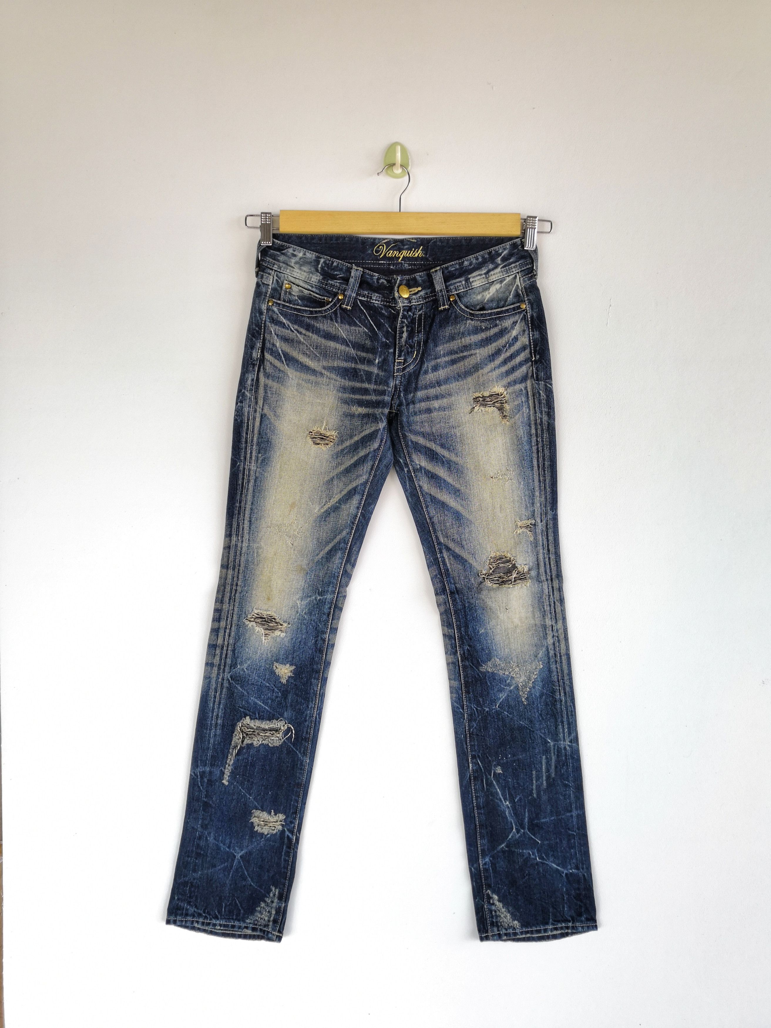 Japanese Brand Vanquish Japan Distressed Jeans Denim Japanese Pants Size US 30 / EU 46 - 1 Thumbnail