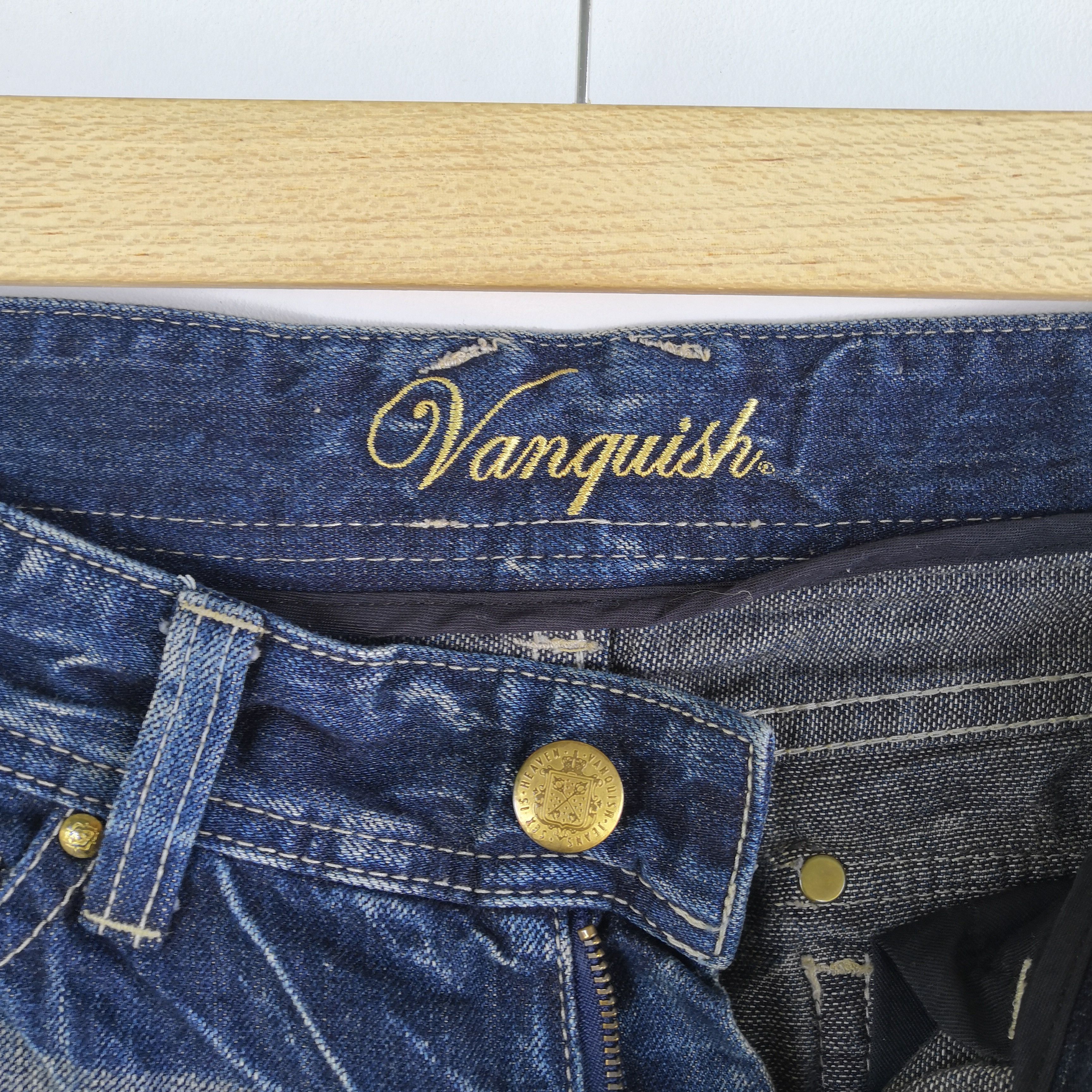Japanese Brand Vanquish Japan Distressed Jeans Denim Japanese Pants Size US 30 / EU 46 - 8 Thumbnail