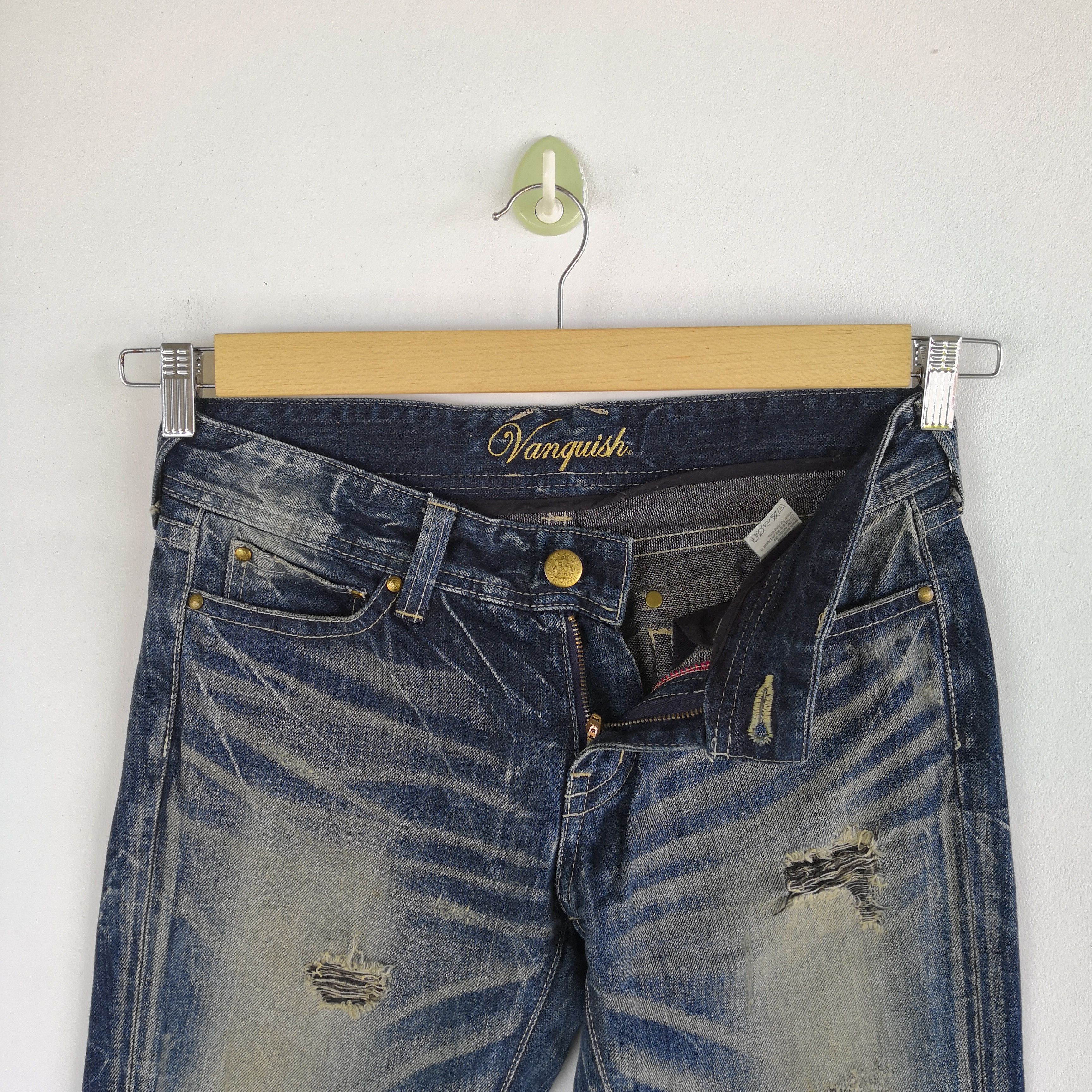 Japanese Brand Vanquish Japan Distressed Jeans Denim Japanese Pants Size US 30 / EU 46 - 7 Thumbnail