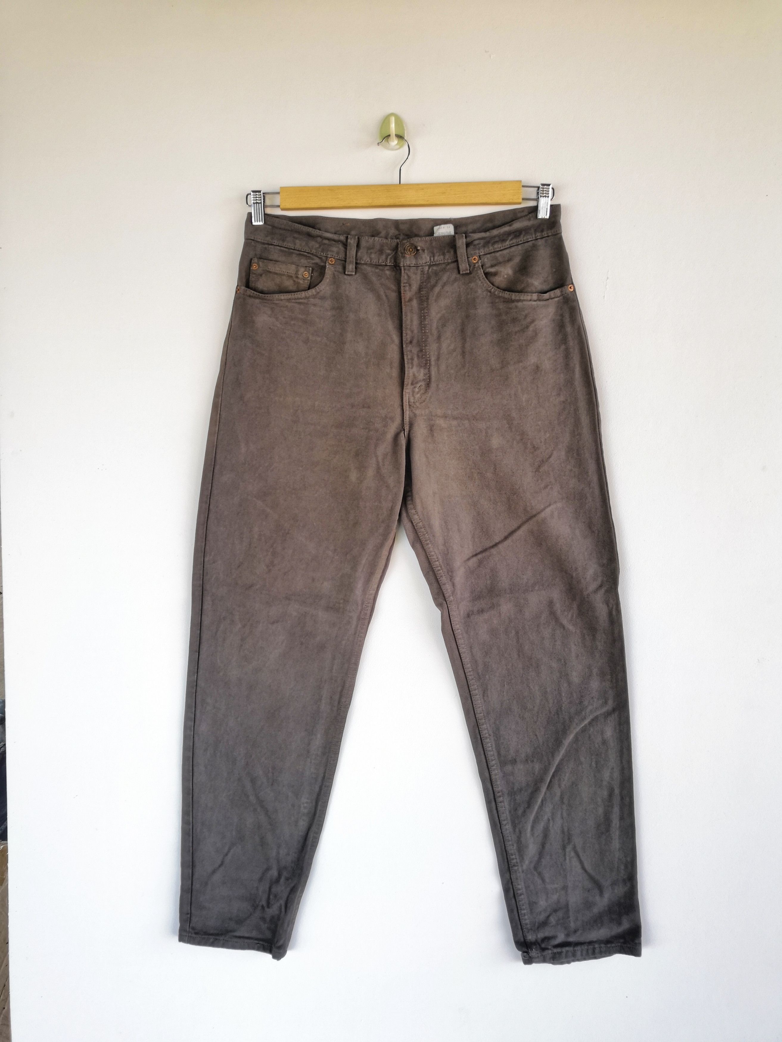 Levi's Vintage Levis Jeans Black Brown Baggy Lev's 550 Faded Denim Size US 36 / EU 52 - 1 Thumbnail