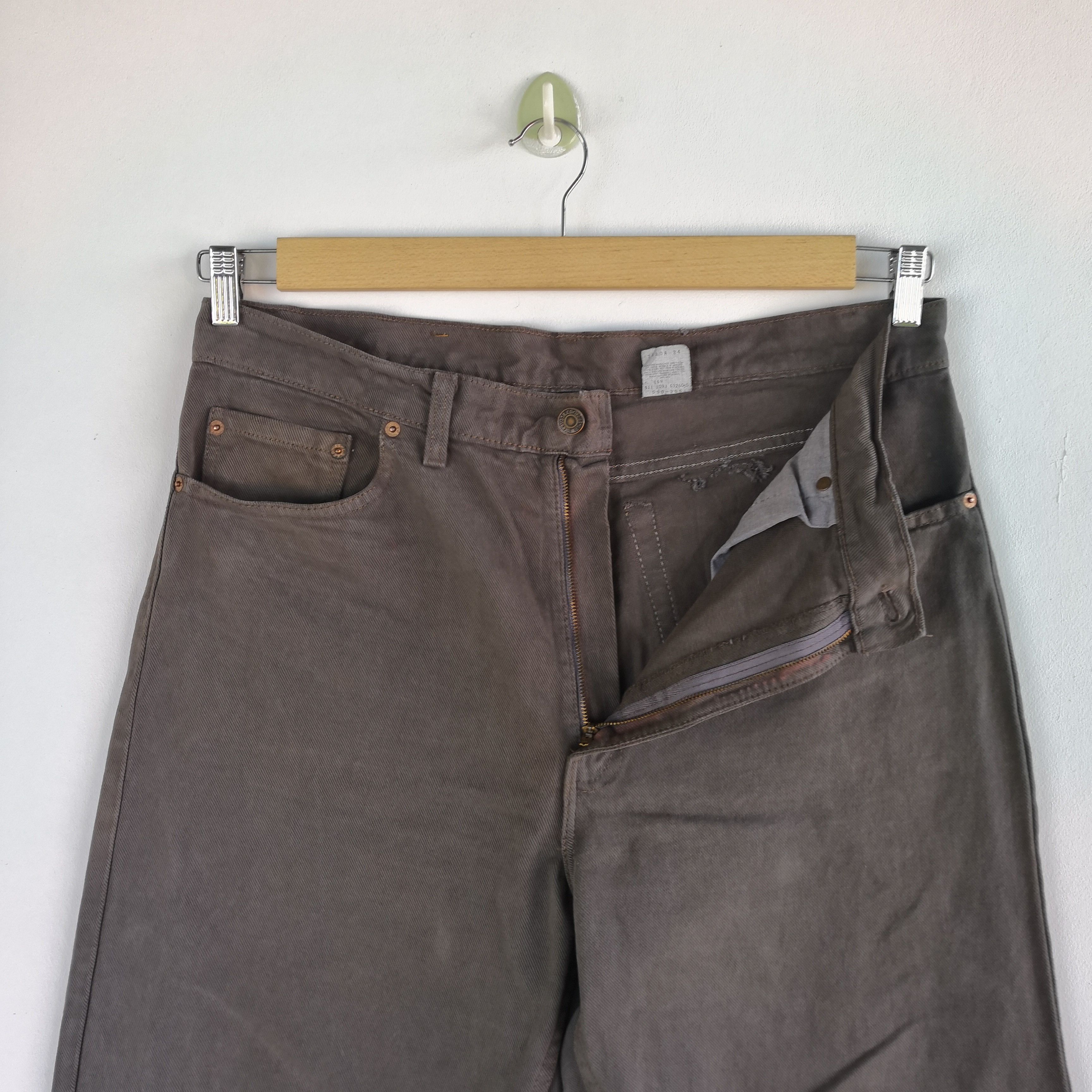 Levi's Vintage Levis Jeans Black Brown Baggy Lev's 550 Faded Denim Size US 36 / EU 52 - 9 Thumbnail