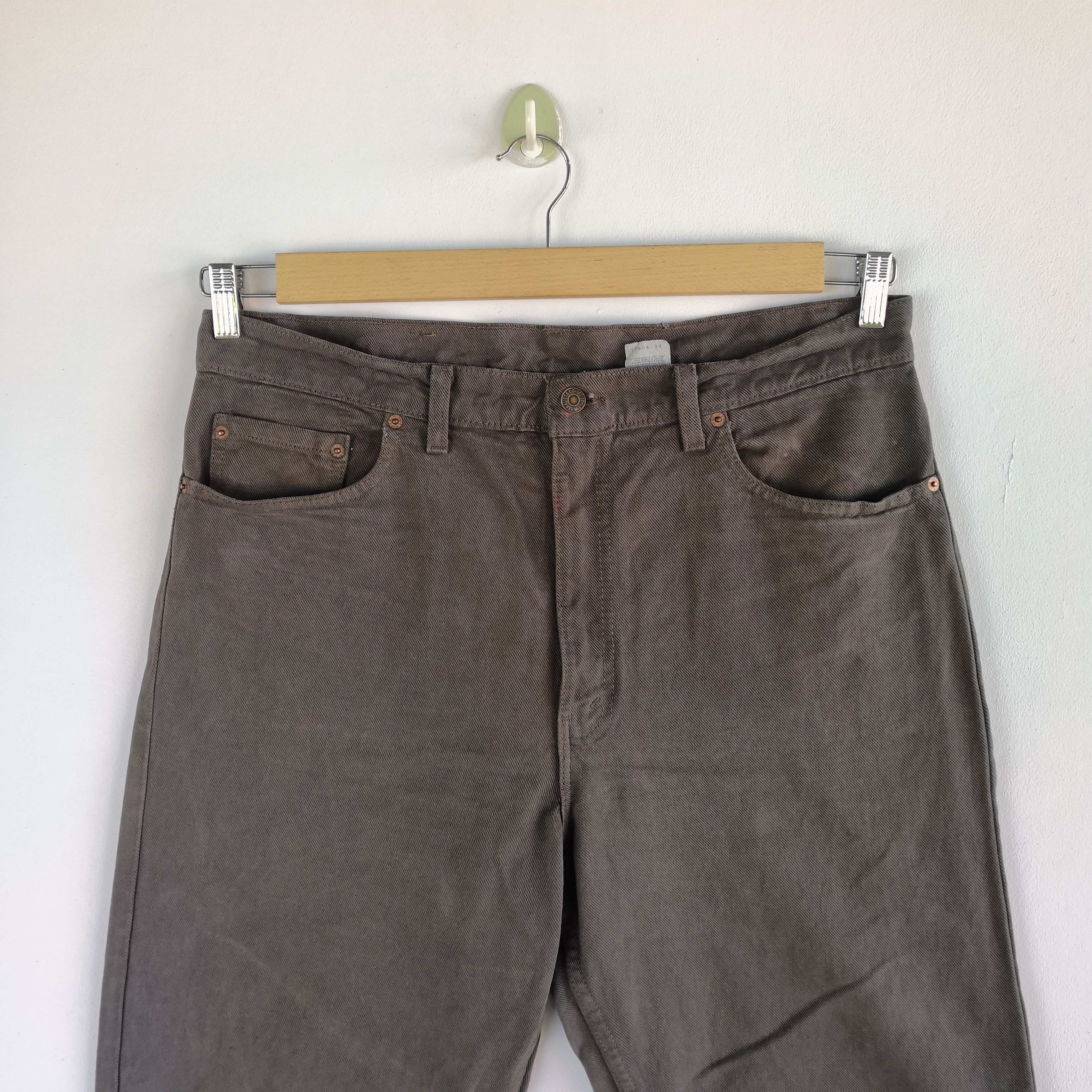 Levi's Vintage Levis Jeans Black Brown Baggy Lev's 550 Faded Denim Size US 36 / EU 52 - 3 Thumbnail
