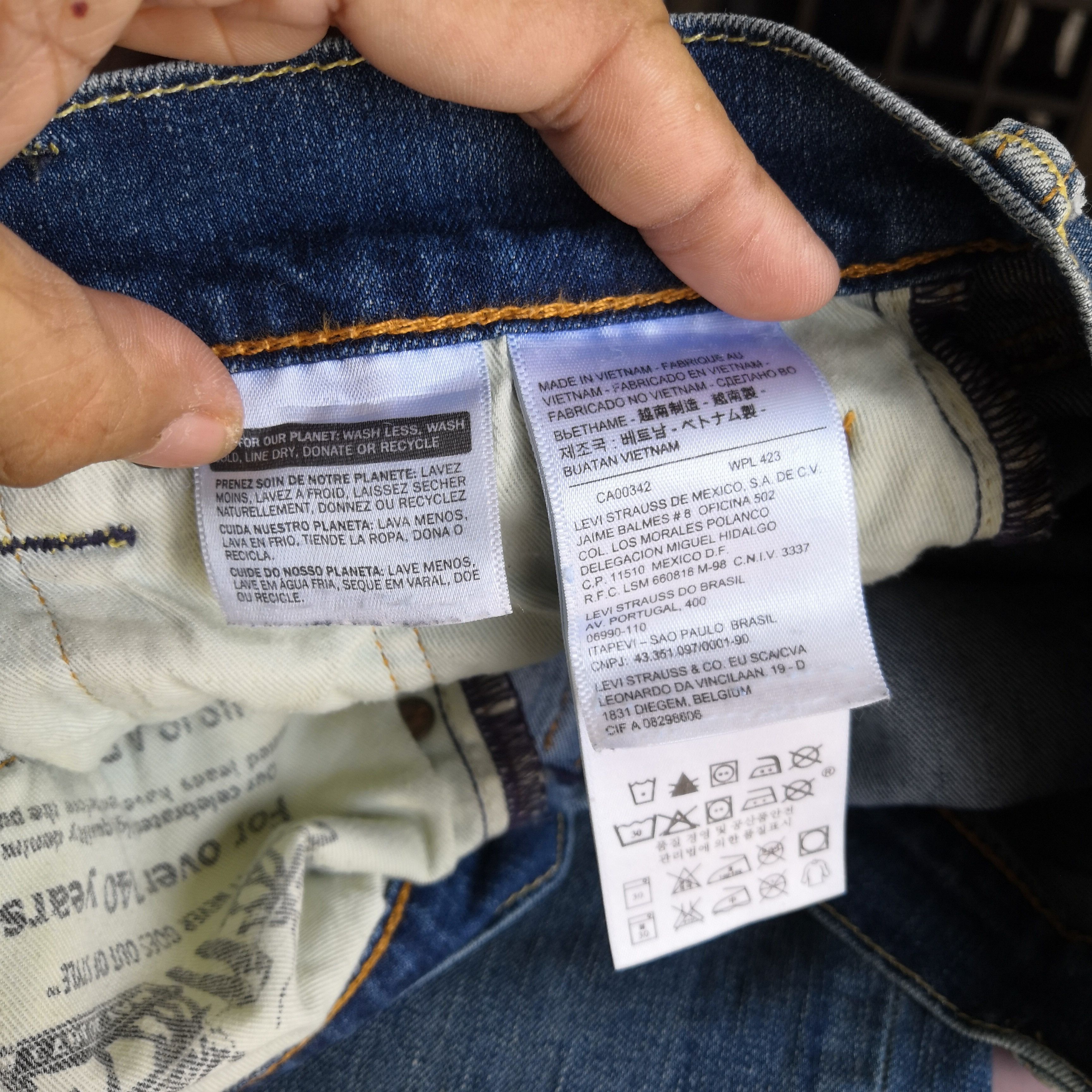 Levi's Vintage Levis Slim Skinny Jeans Levi's Distressed Denim Size 28" / US 6 / IT 42 - 11 Thumbnail