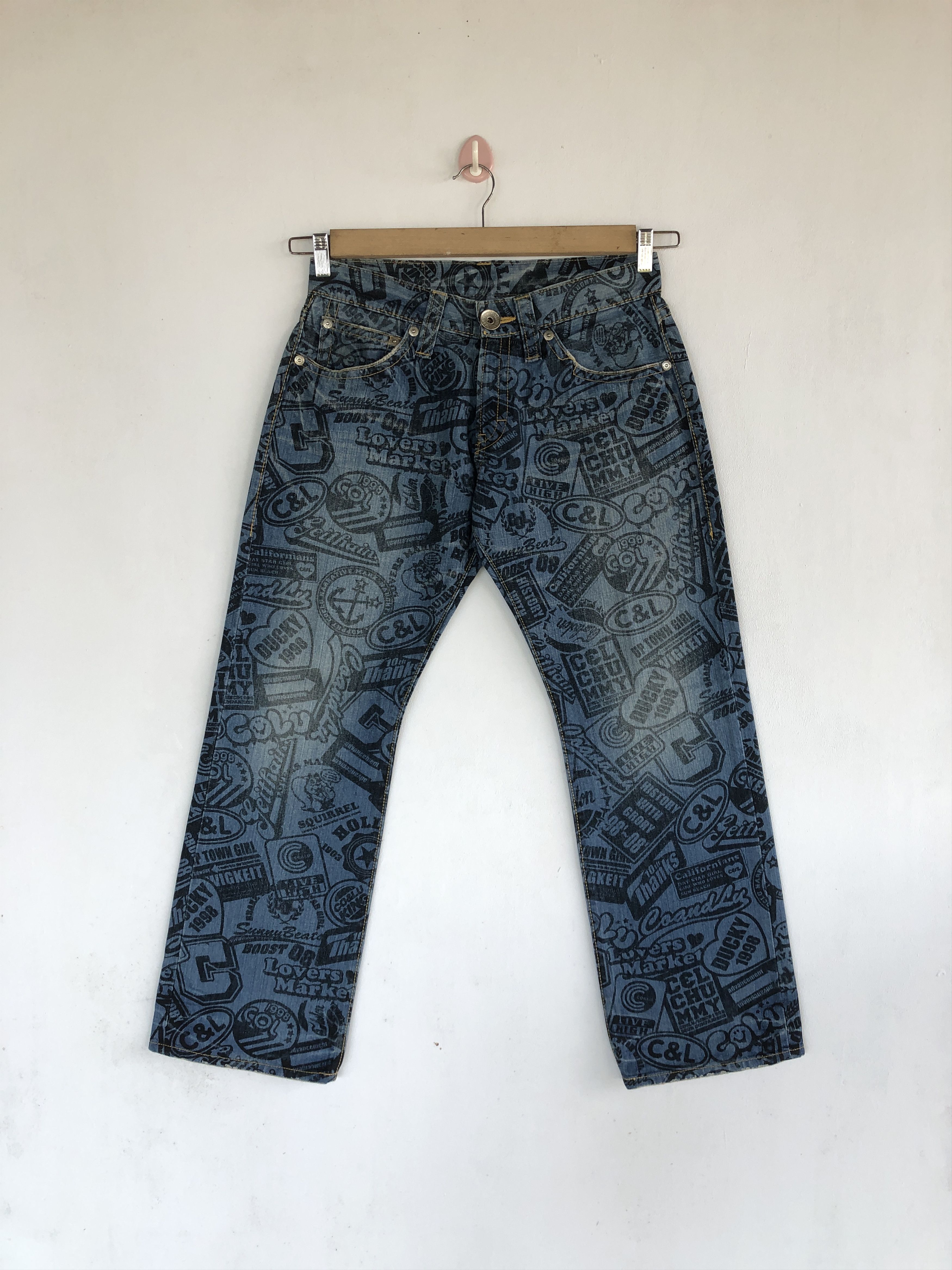 Japanese Brand Co Lu Jeans Japanese Hysteric Denim Statement Pants Size US 30 / EU 46 - 1 Thumbnail