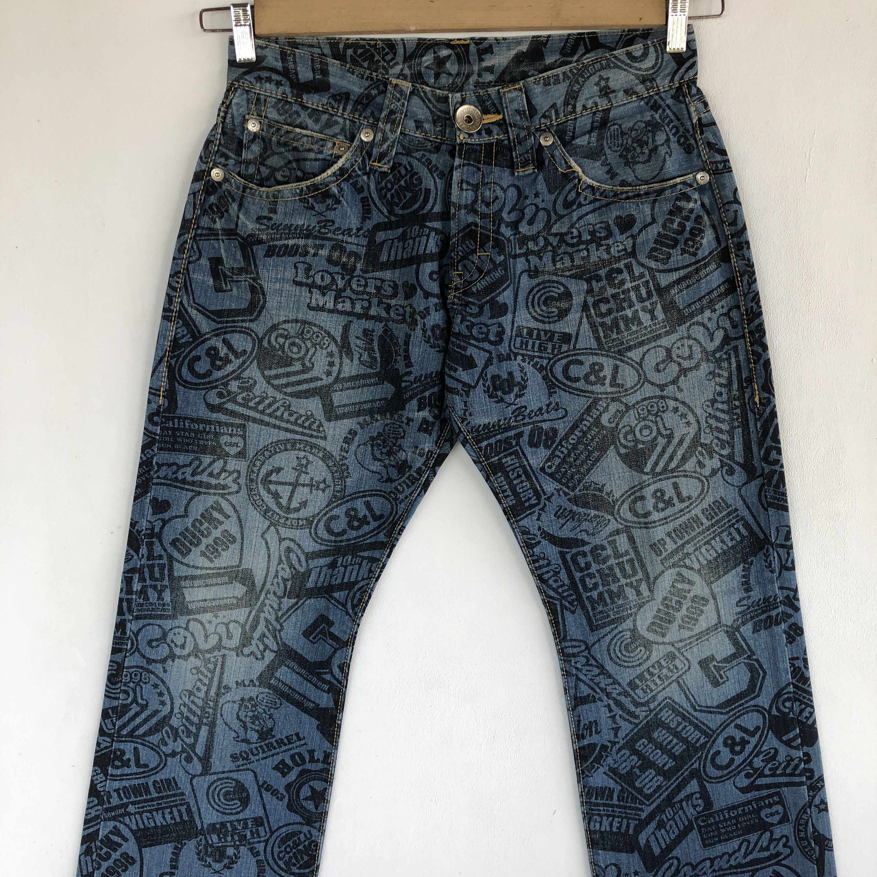 Japanese Brand Co Lu Jeans Japanese Hysteric Denim Statement Pants Size US 30 / EU 46 - 3 Thumbnail