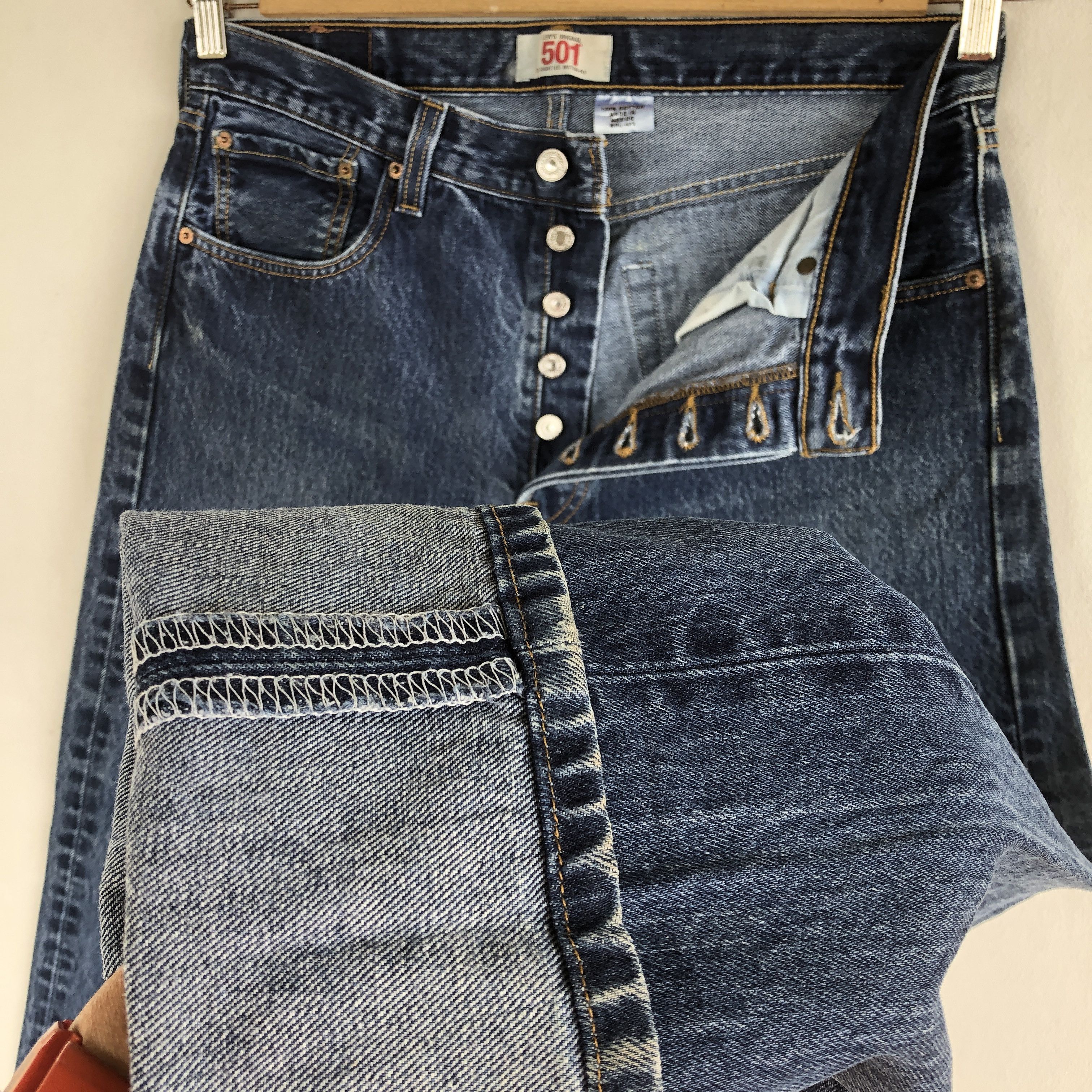 Levi's Vintage Levis 501 Distressed Jeans Levis 50'1 Denim Pants Size US 32 / EU 48 - 10 Thumbnail