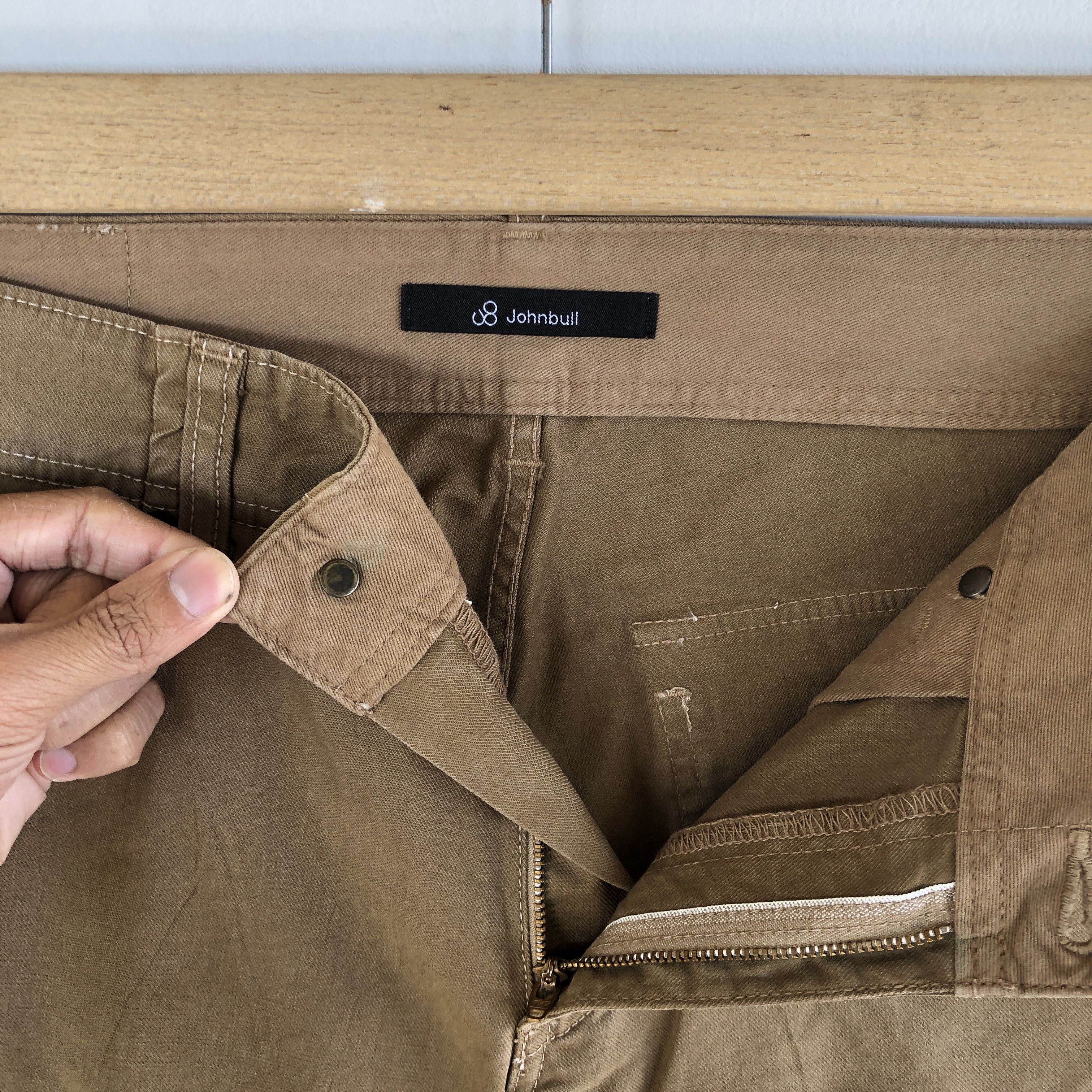 Japanese Brand × Vintage John Bull Jeans Multi Pocket John Bull Cargos Fatigue Pants Size 30" / US 8 / IT 44 - 9 Thumbnail