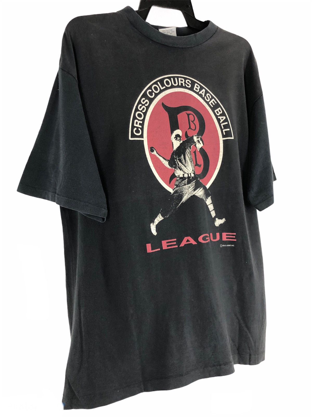 Cross Colours RARE Cross Colours Baseball Leaugue Graphic Logo Black Tee Size US M / EU 48-50 / 2 - 4 Thumbnail