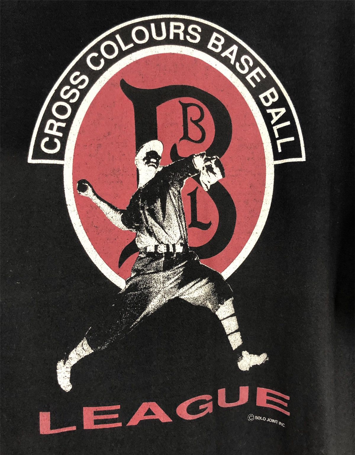 Cross Colours RARE Cross Colours Baseball Leaugue Graphic Logo Black Tee Size US M / EU 48-50 / 2 - 3 Thumbnail