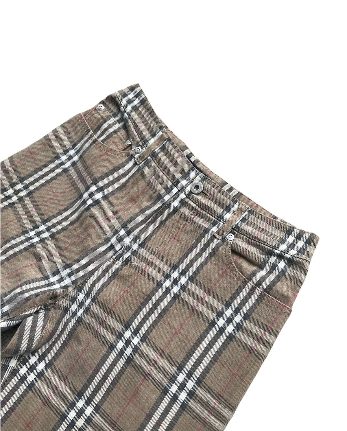 Burberry × Designer Burberry London Nova Checkered Denim Size US 27 - 4 Thumbnail