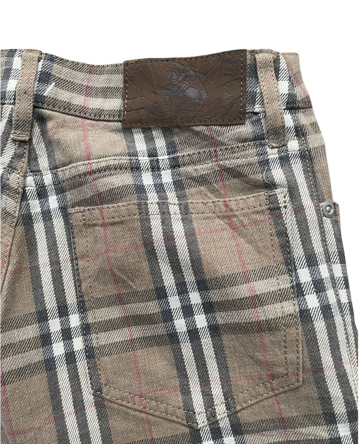 Burberry × Designer Burberry London Nova Checkered Denim Size US 27 - 9 Thumbnail