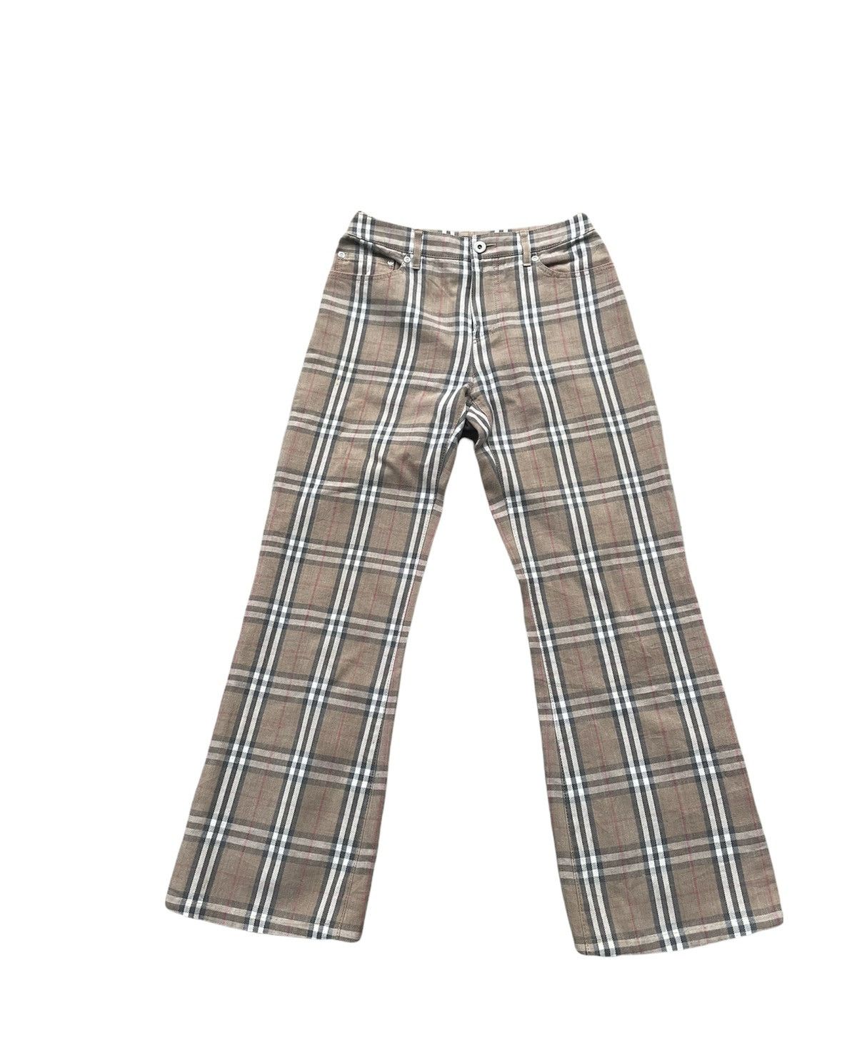 Burberry × Designer Burberry London Nova Checkered Denim Size US 27 - 1 Thumbnail