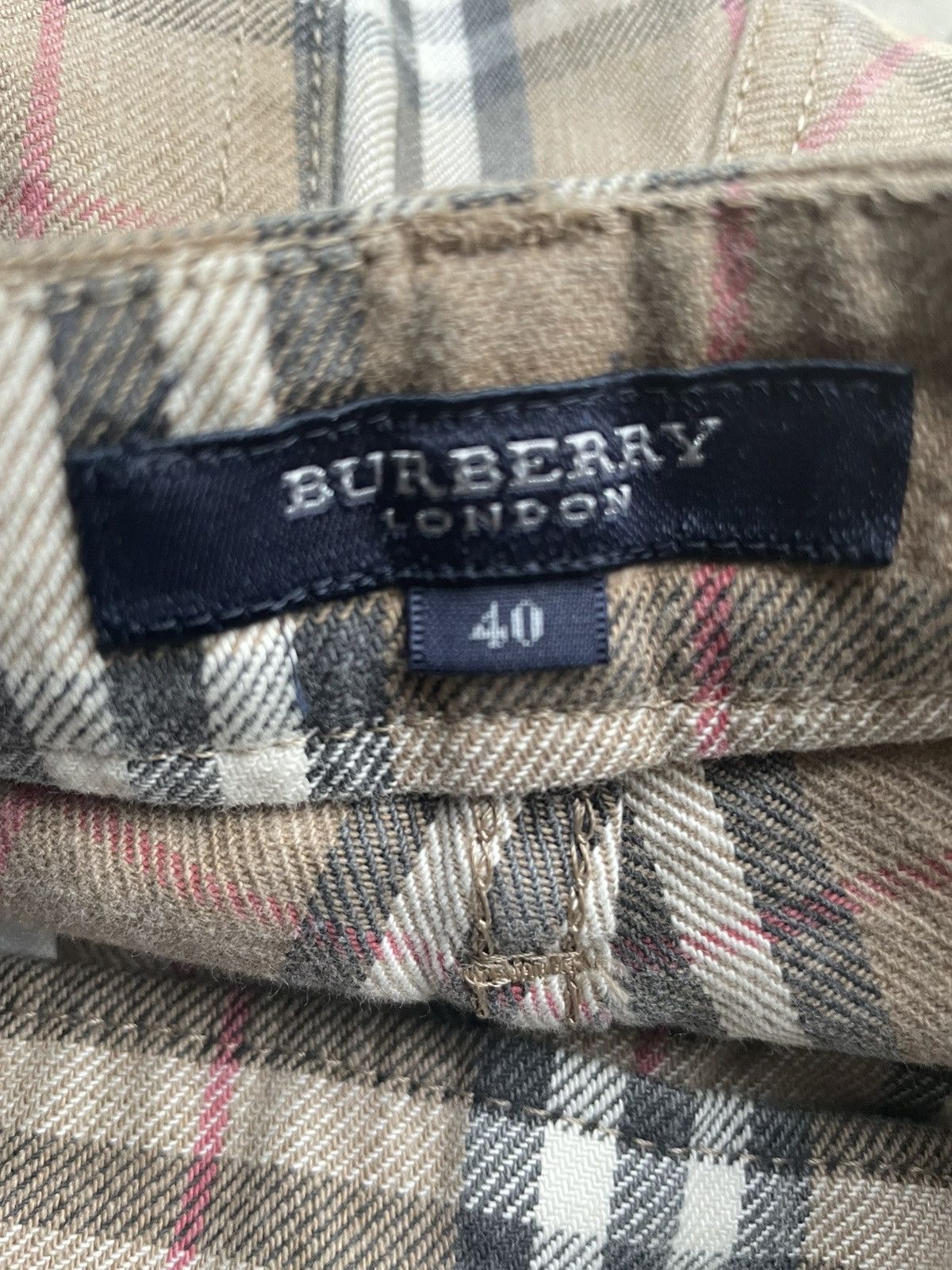 Burberry × Designer Burberry London Nova Checkered Denim Size US 27 - 13 Thumbnail