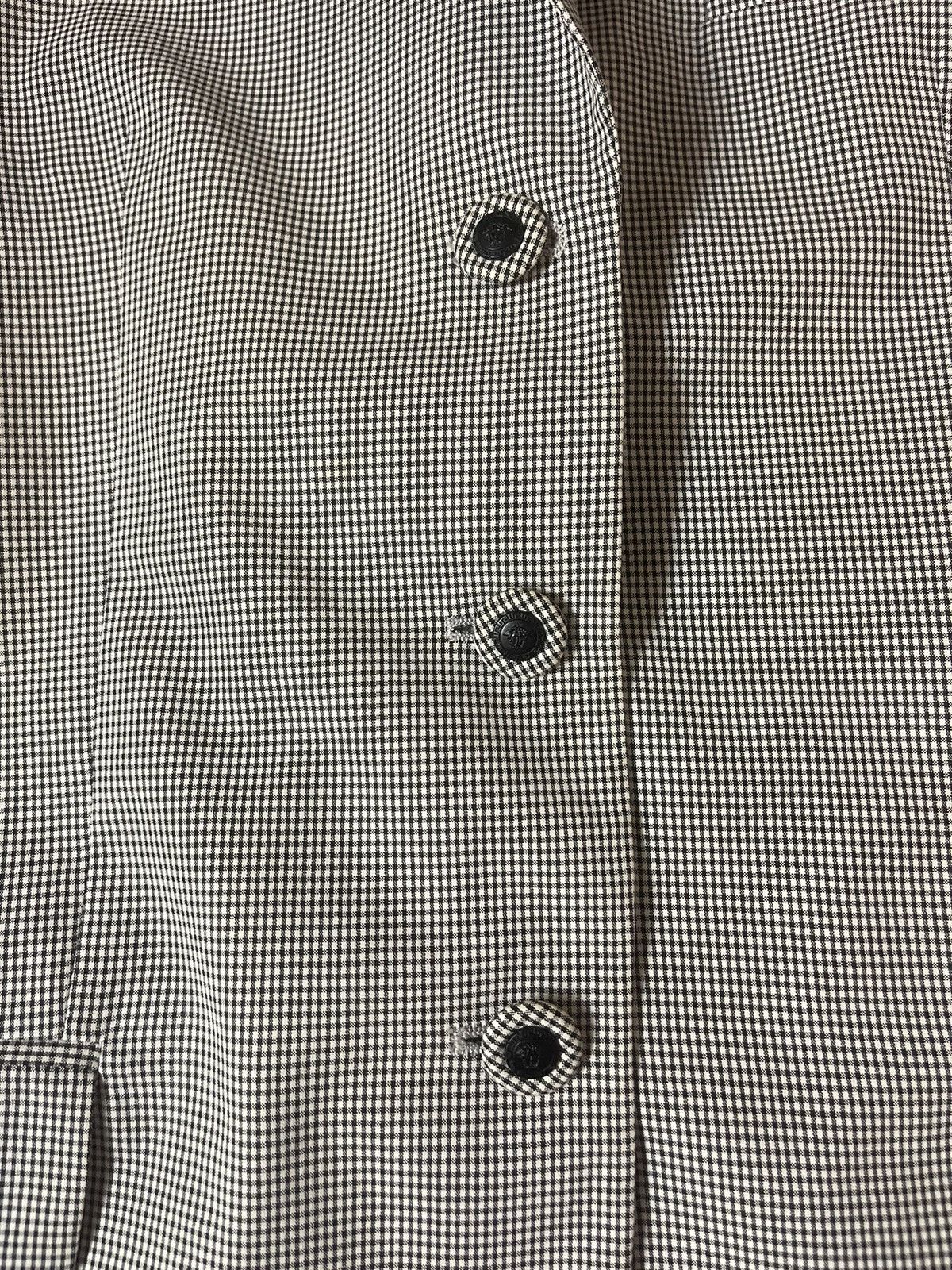 Versace × Versace Jeans Couture × Vintage Versace 90s vintage archive check blazer medusa buttons Size L / US 10 / IT 46 - 9 Thumbnail