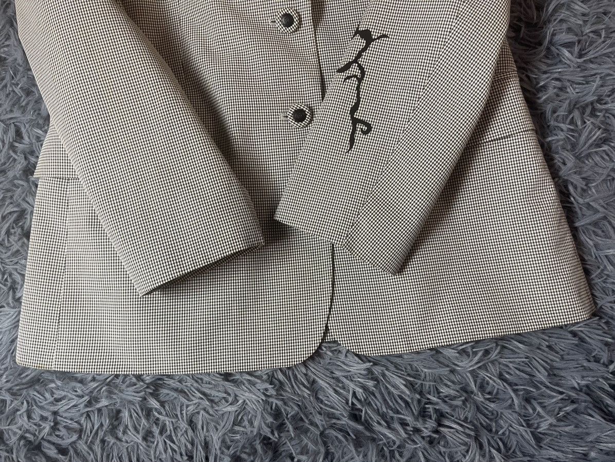 Versace × Versace Jeans Couture × Vintage Versace 90s vintage archive check blazer medusa buttons Size L / US 10 / IT 46 - 8 Thumbnail